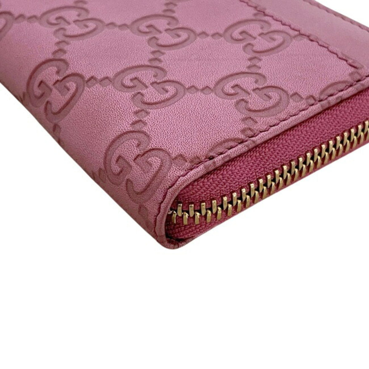 Gucci Pink Leather Coin Purse/Coin Case (Pre-Owned)