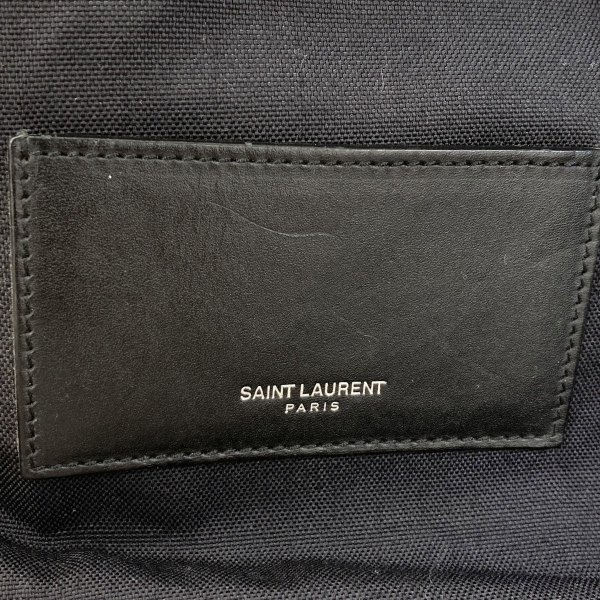 Saint Laurent Black Canvas Backpack (Pre-Owned)