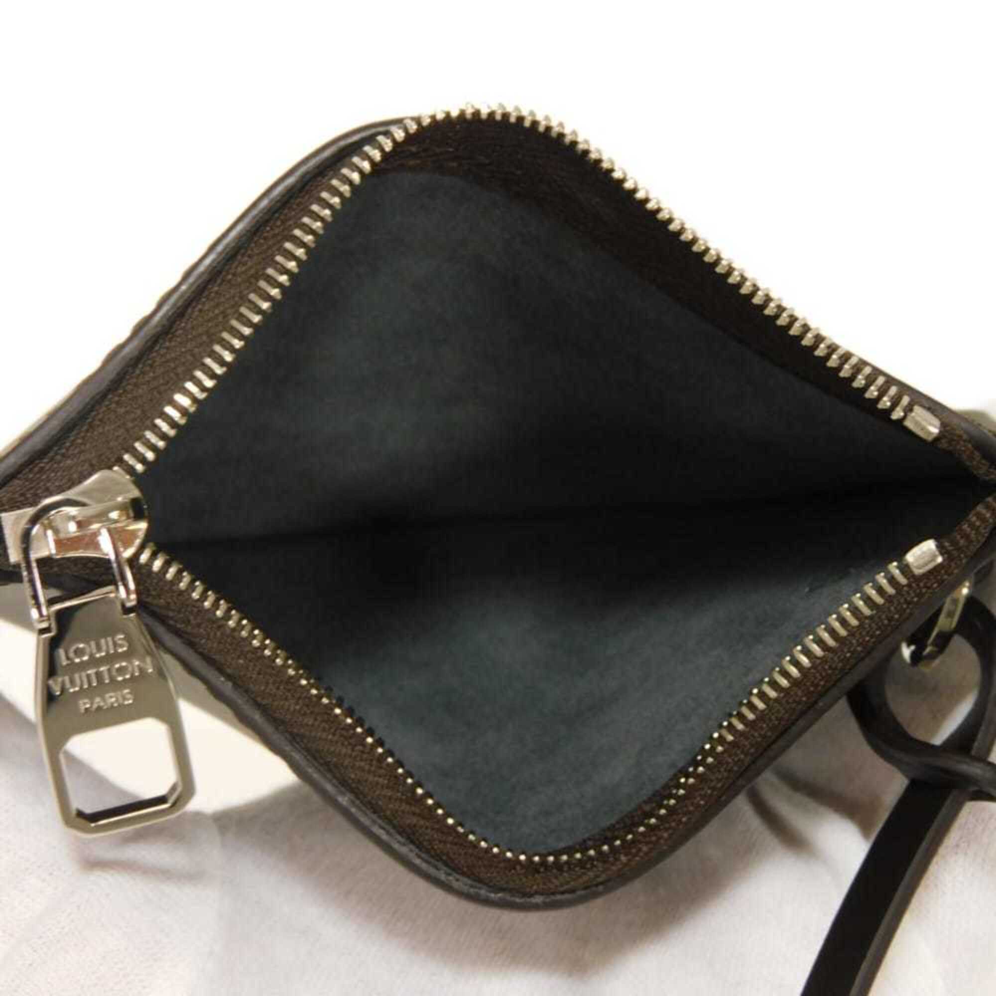 Louis Vuitton Dark Brown Leather Pouch (Pre-Owned)