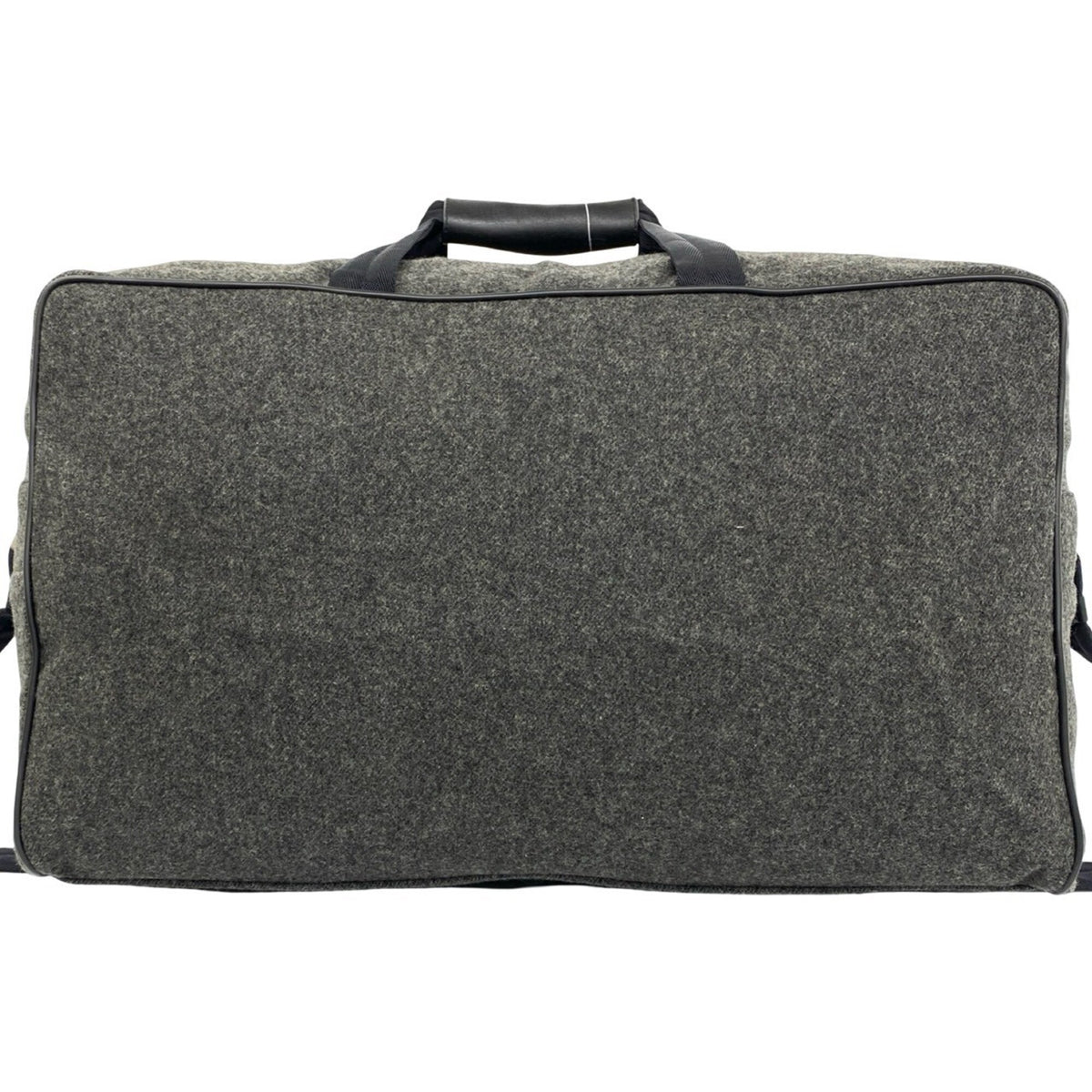 Prada Gray Wool Nylon Boston Bag Shoulder Bag (Pre-Owned)