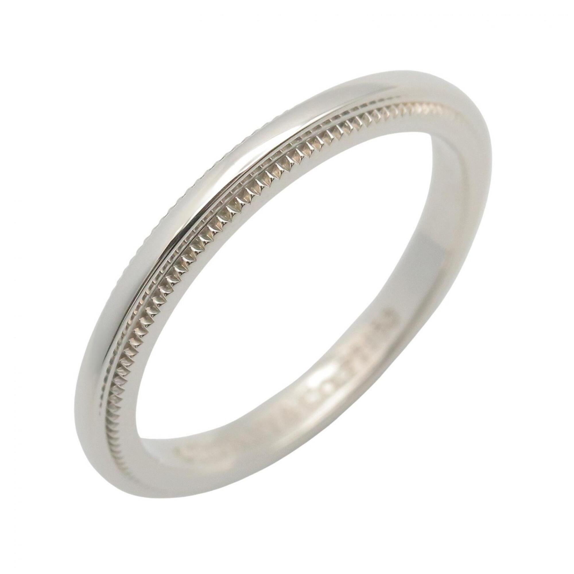 Tiffany Silver Platinum Platinum 950 Band Ring (Pre-Owned)
