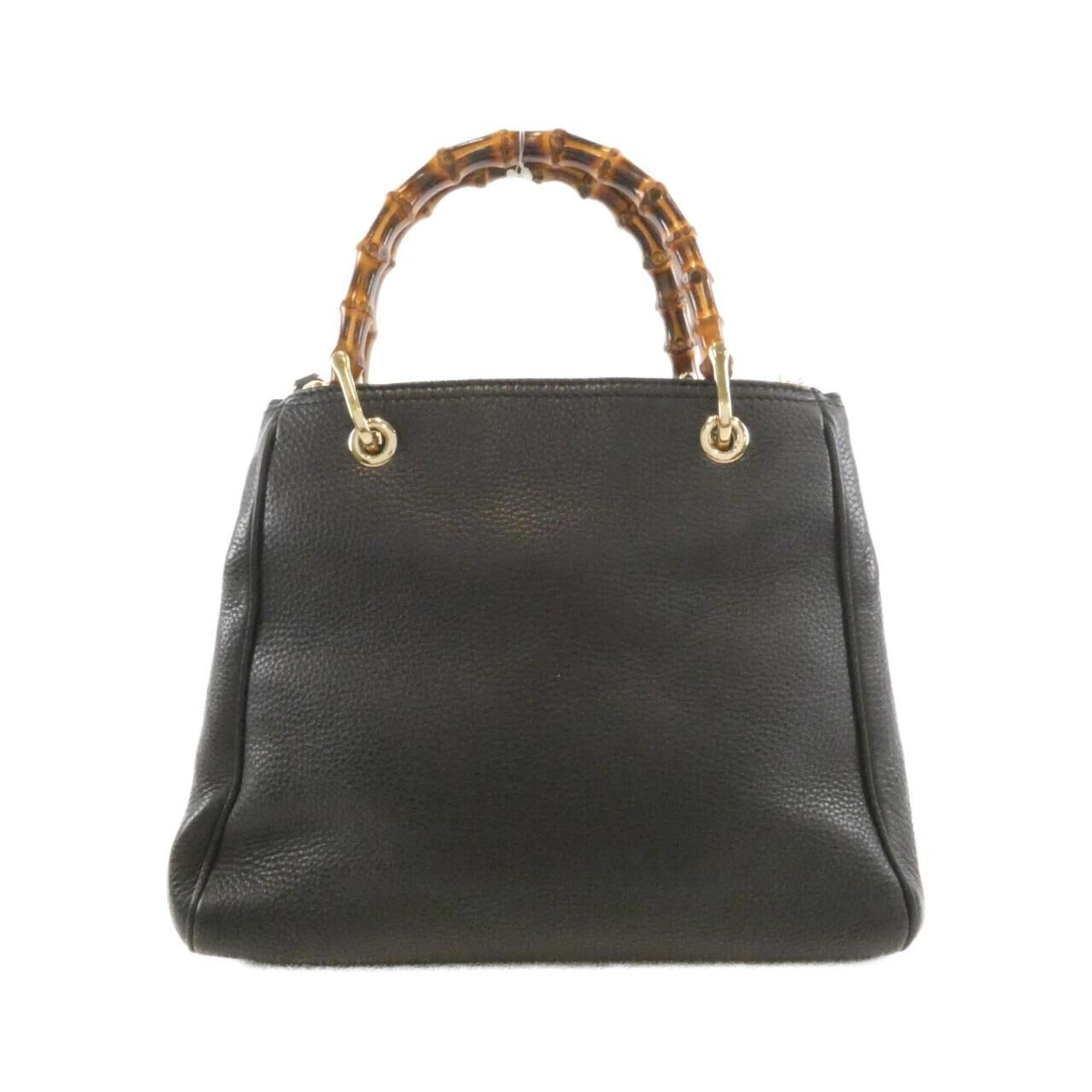 Gucci Black Leather Handbag (Pre-Owned)