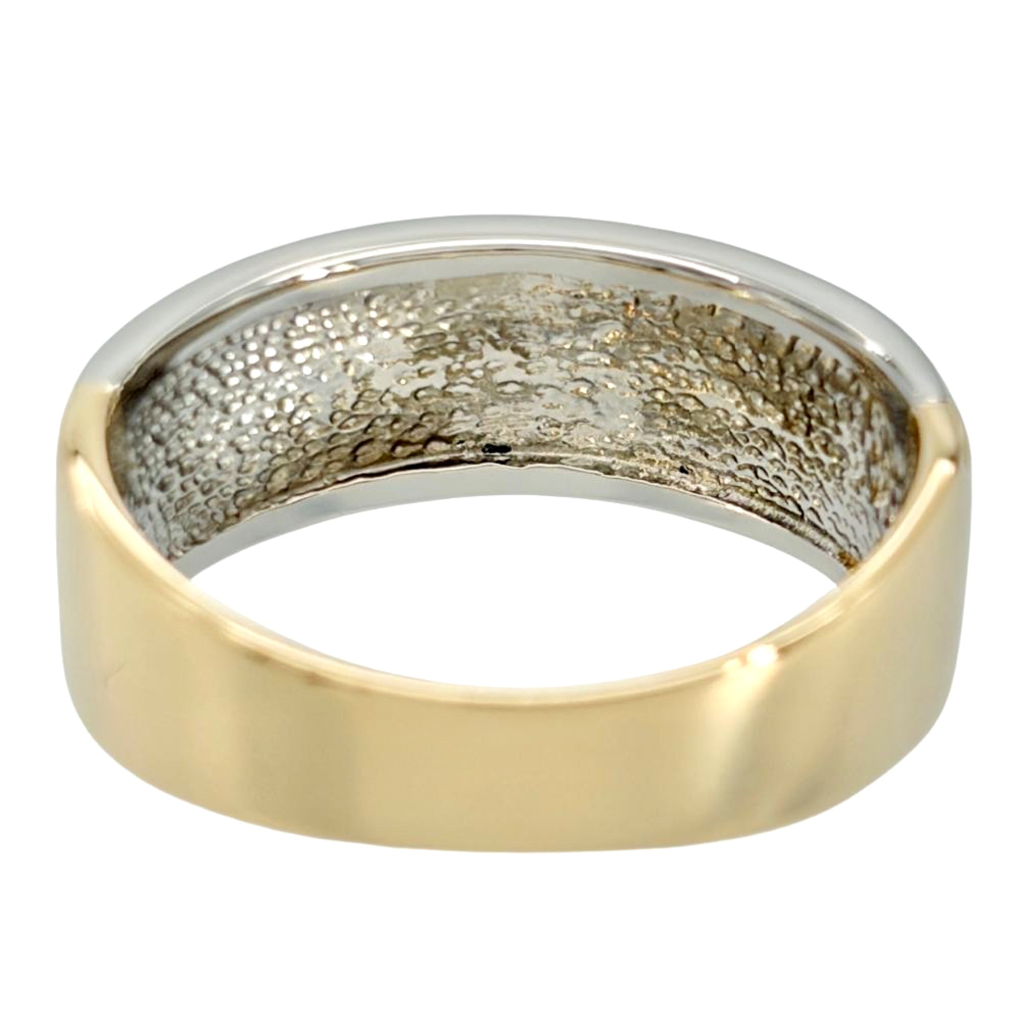 Celine Silver Yellow Gold Yellow Gold (18K) Platinum 900 Band Ring (Pre-Owned)