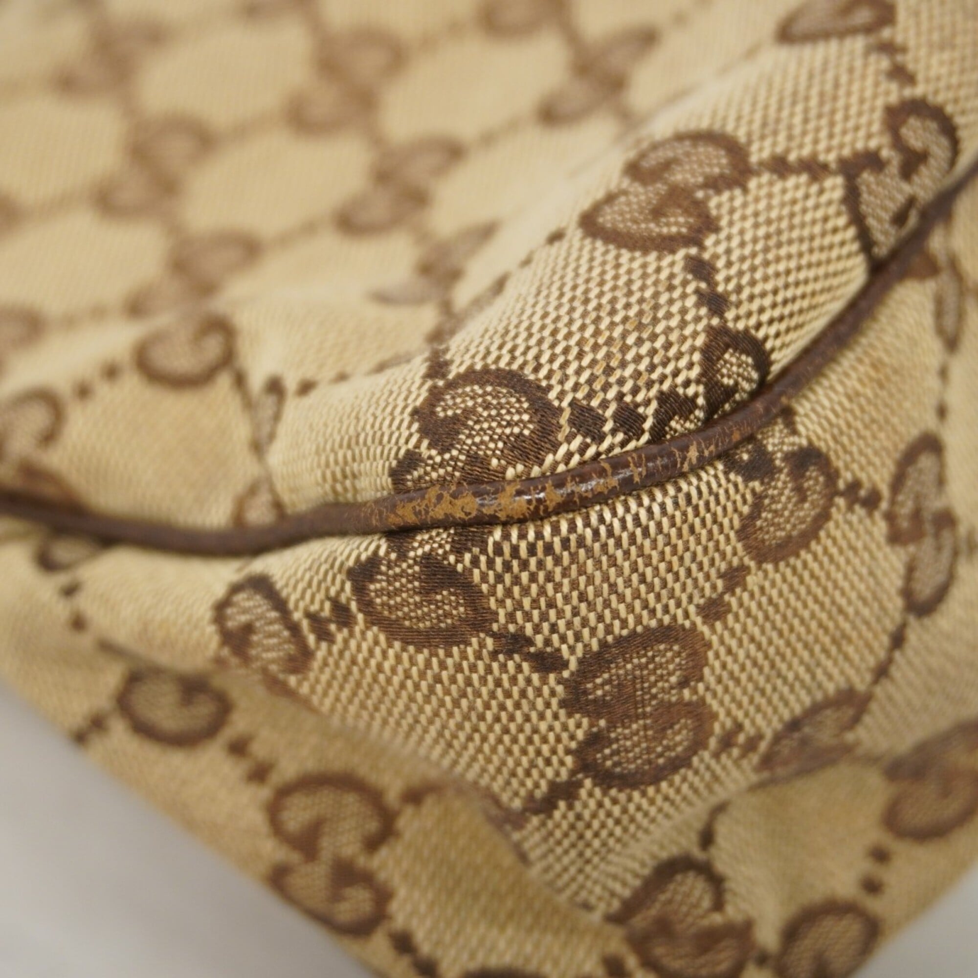 Gucci Brown Canvas Shoulder Bag (Pre-Owned)