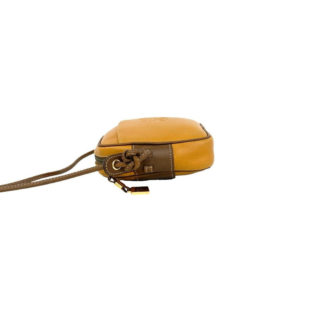 Loewe Brown Camel Leather Pochette Shoulder Bag (Pre-Owned)