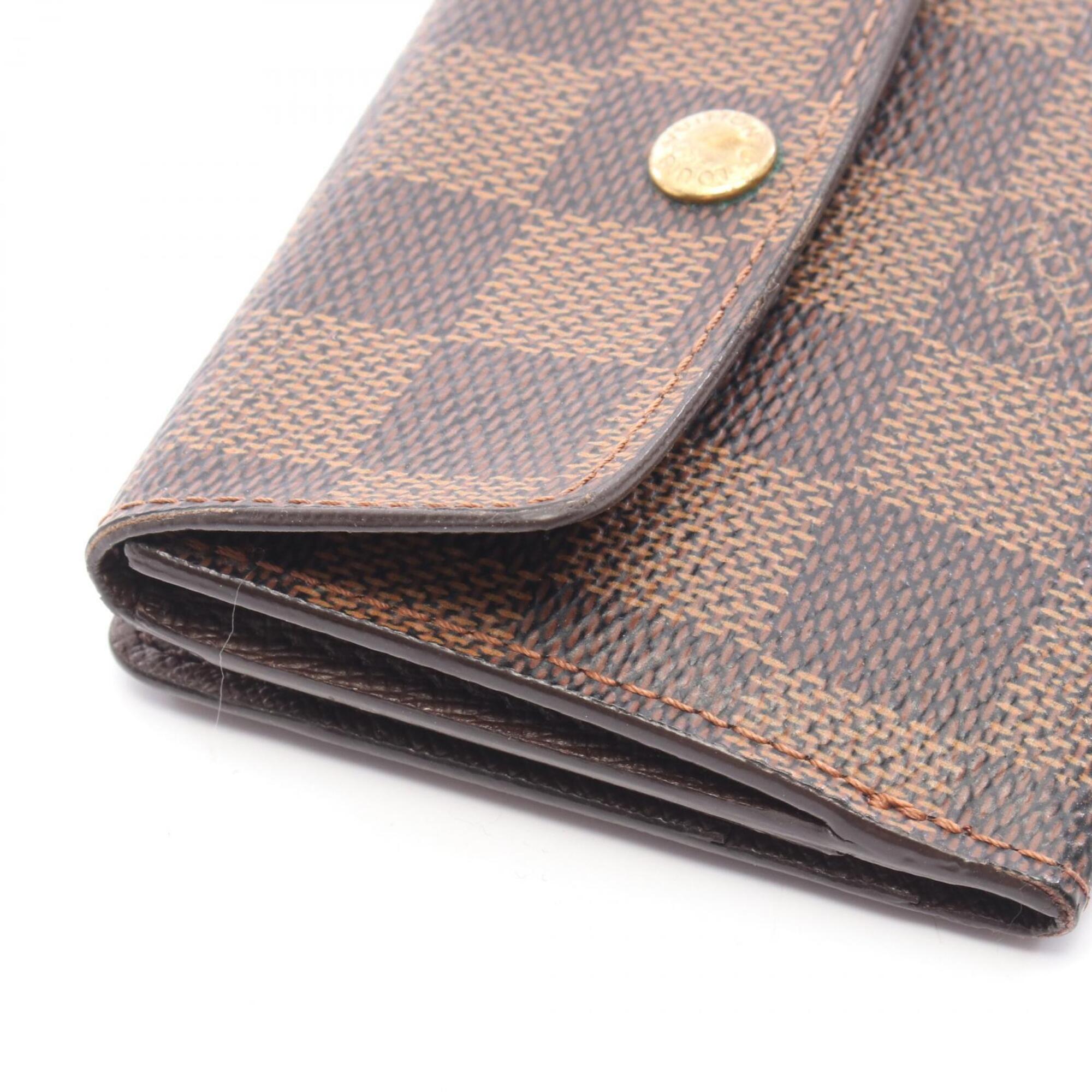 Louis Vuitton Brown Ebene Coated Canvas Coin Purse/Coin Case (Pre-Owned)