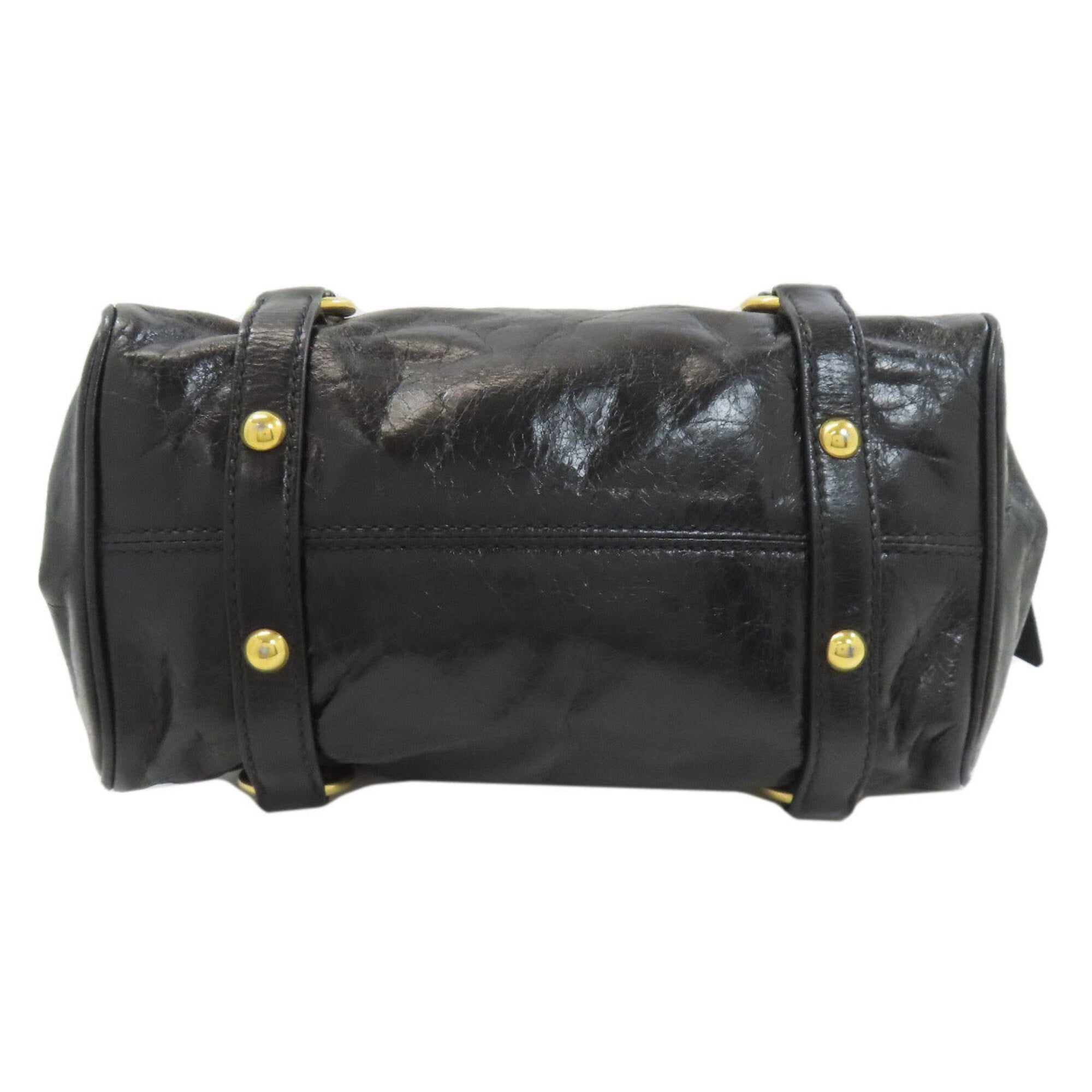 Miu Miu Black Leather Handbag (Pre-Owned)