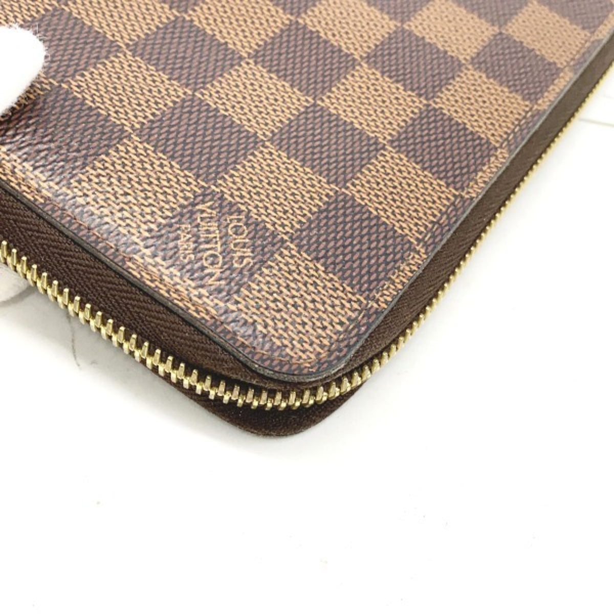 Louis Vuitton Brown Damier Canvas Long Wallet (Bi-Fold) (Pre-Owned)