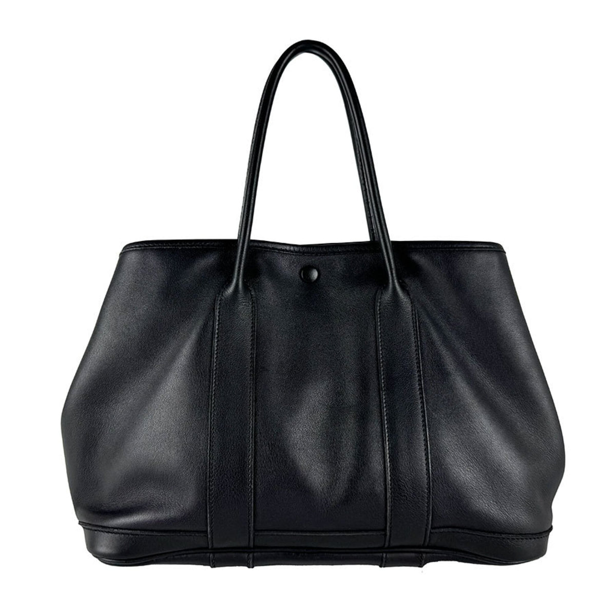 Hermes Black Swift Leather Handbag (Pre-Owned)