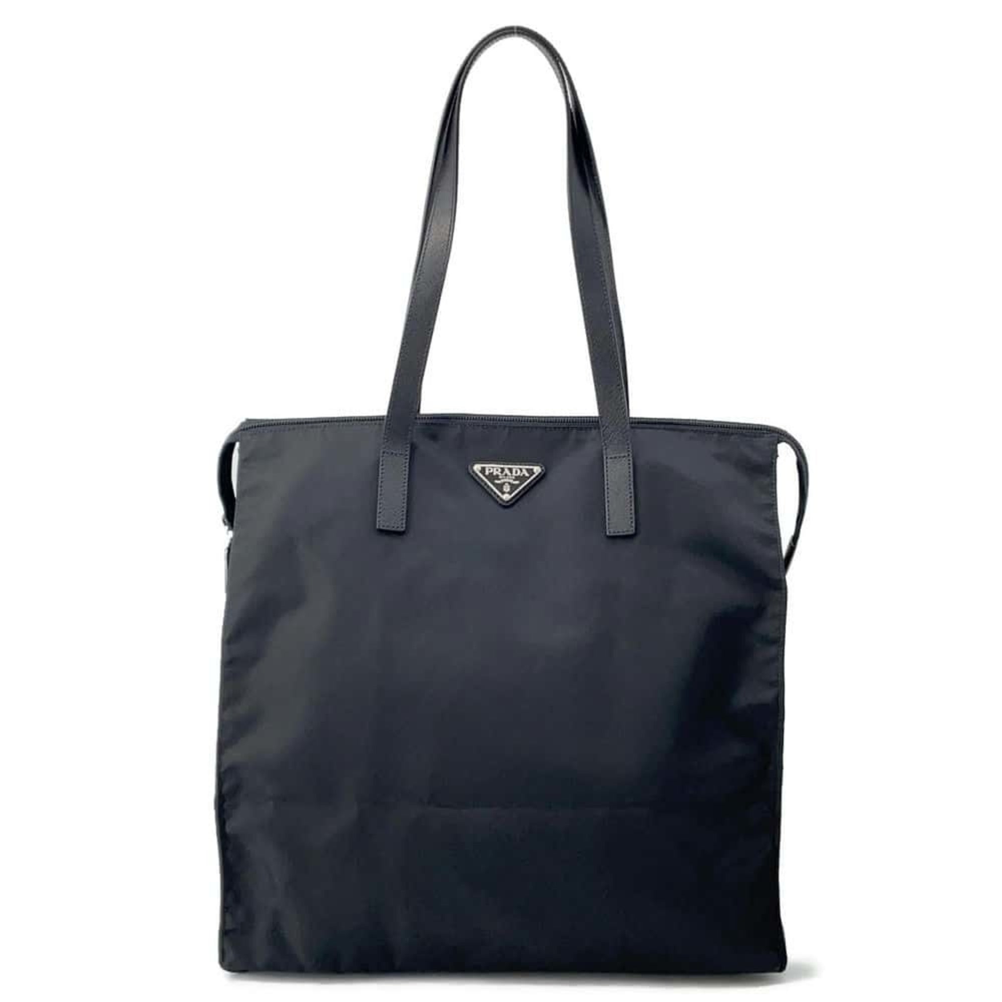 Prada Black Nylon Shopping Bag Tote Bag (Pre-Owned)