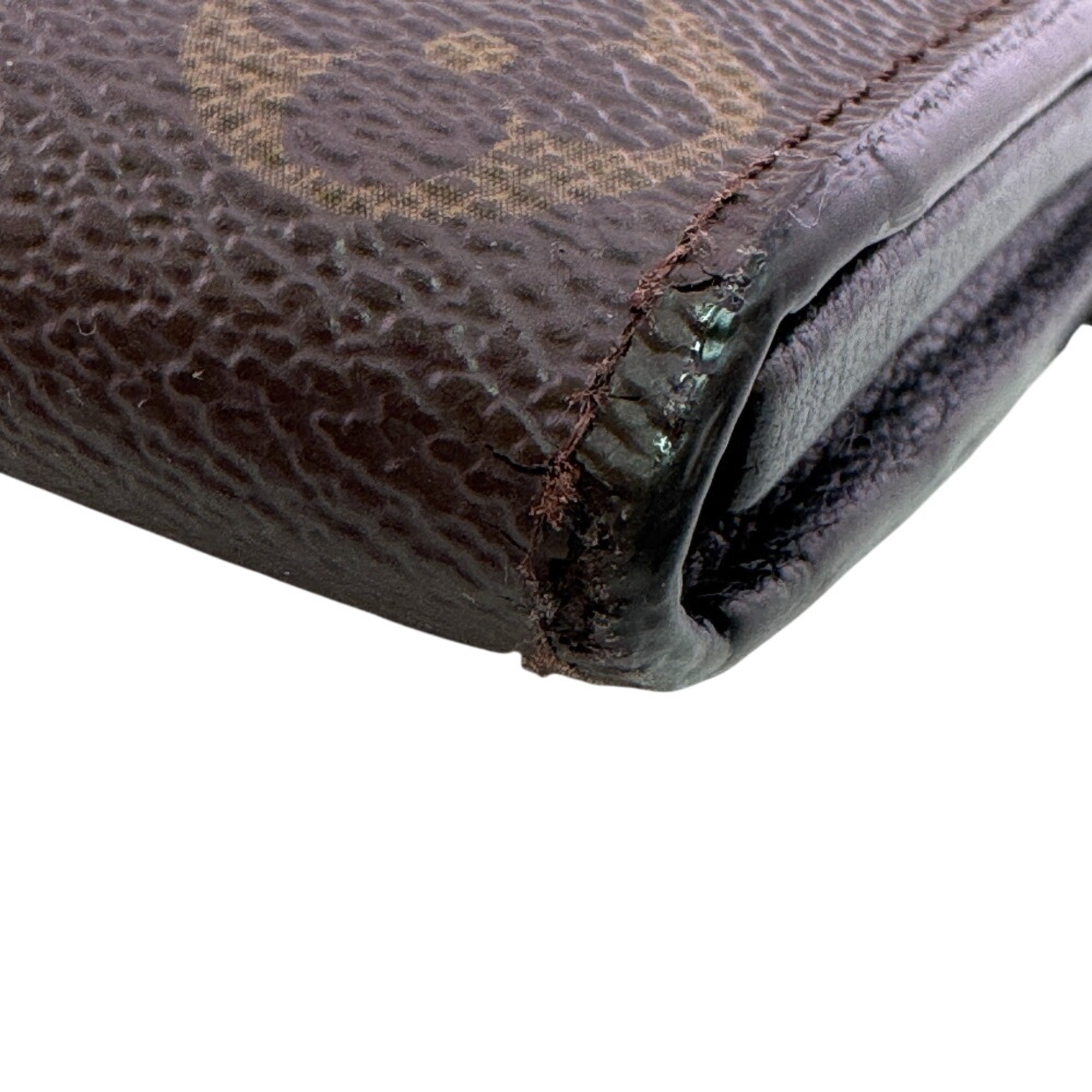 Louis Vuitton Black Brown Monogram Monogram Leather (Pre-Owned)