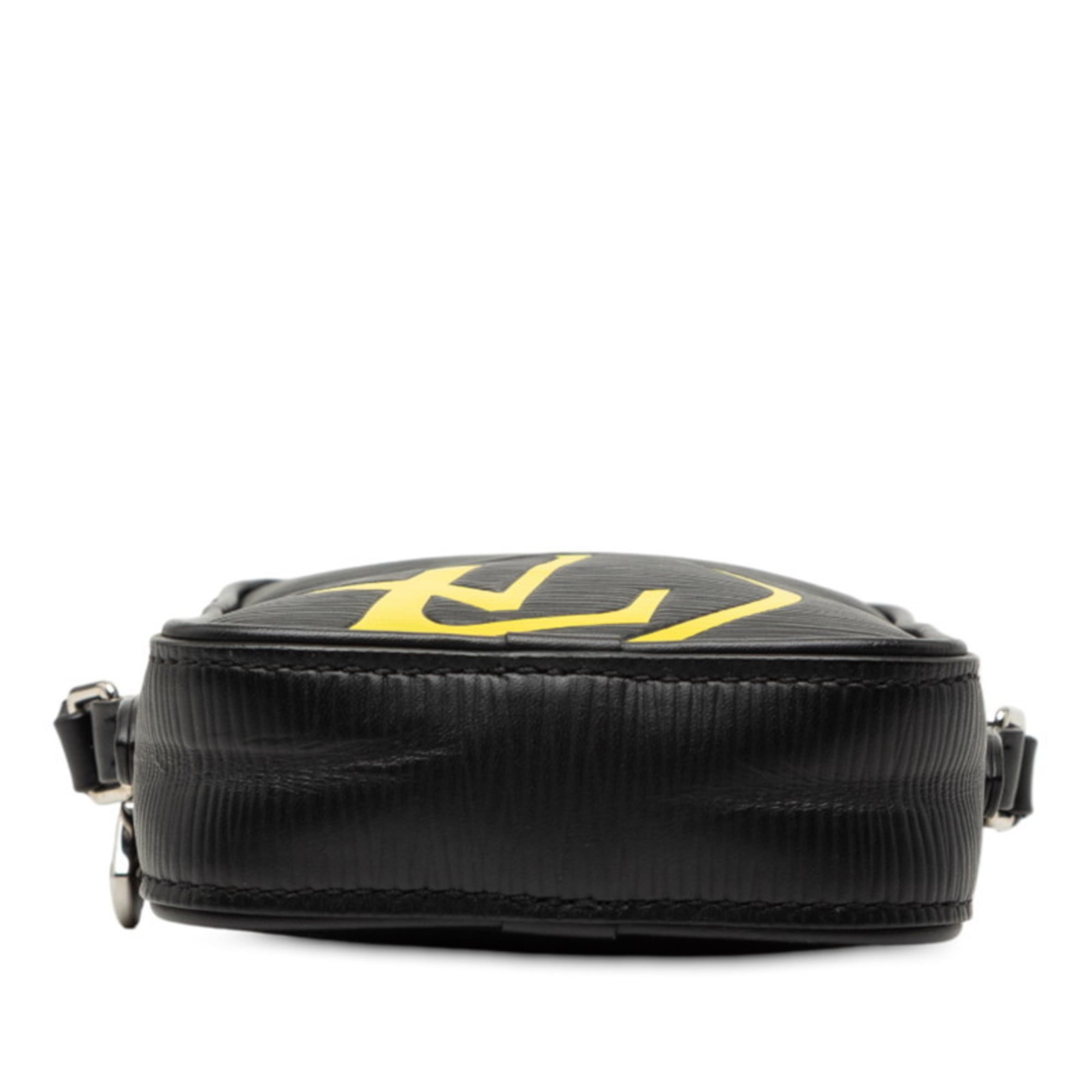 Louis Vuitton Epi Black Yellow Leather Shoulder Bag (Pre-Owned)