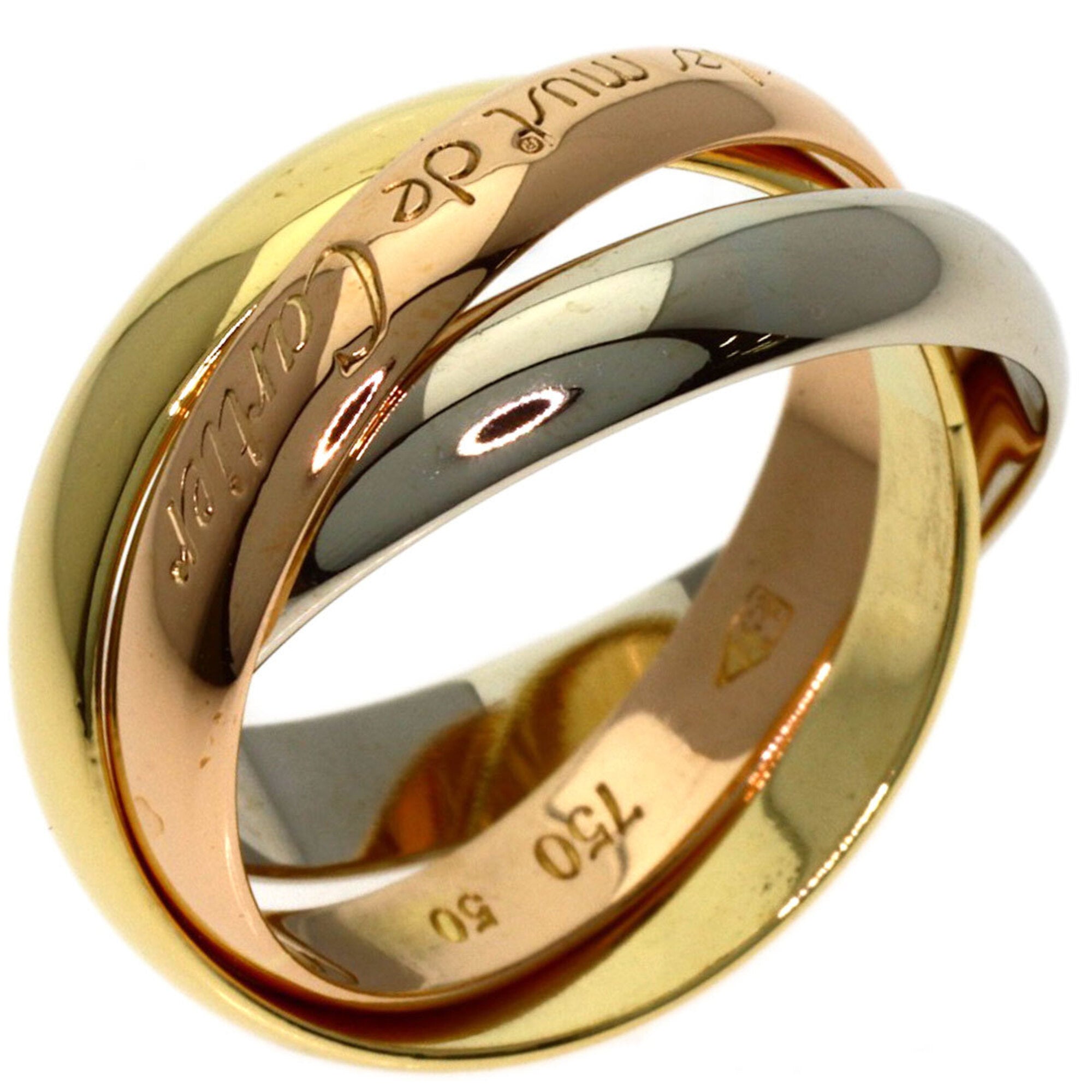 Cartier Yellow Gold (18K) Pink Gold (18K) White Gold (18K) Band Ring (Pre-Owned)