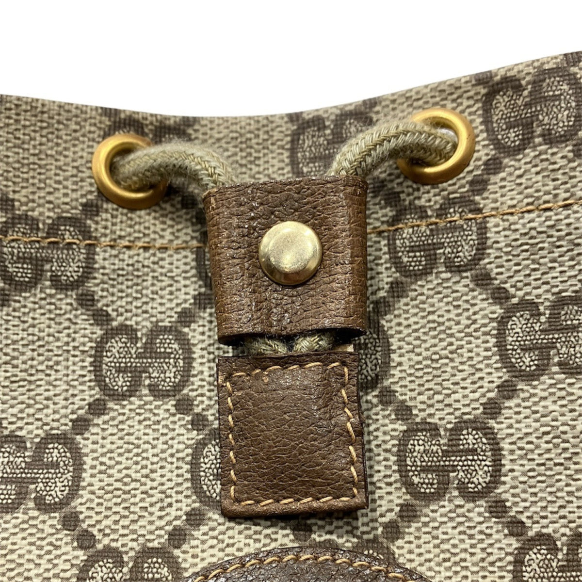 Gucci Beige Pvc Handbag Pouch (Pre-Owned)