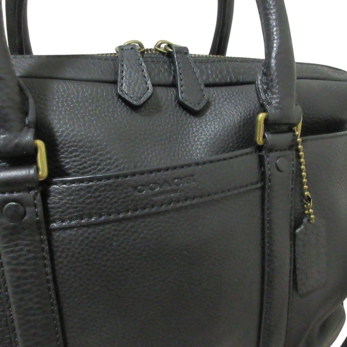 Coach Black Leather Briefcase (Pre-Owned)