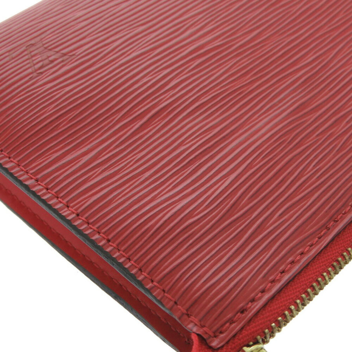 Louis Vuitton Castilian Red Red Color Epi Leather Handbag (Pre-Owned)