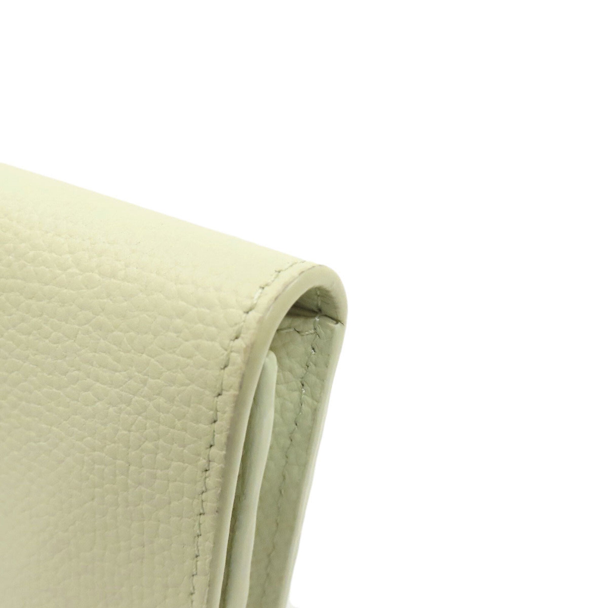 Loewe Light Green Leather Long Wallet (Bi-Fold) (Pre-Owned)