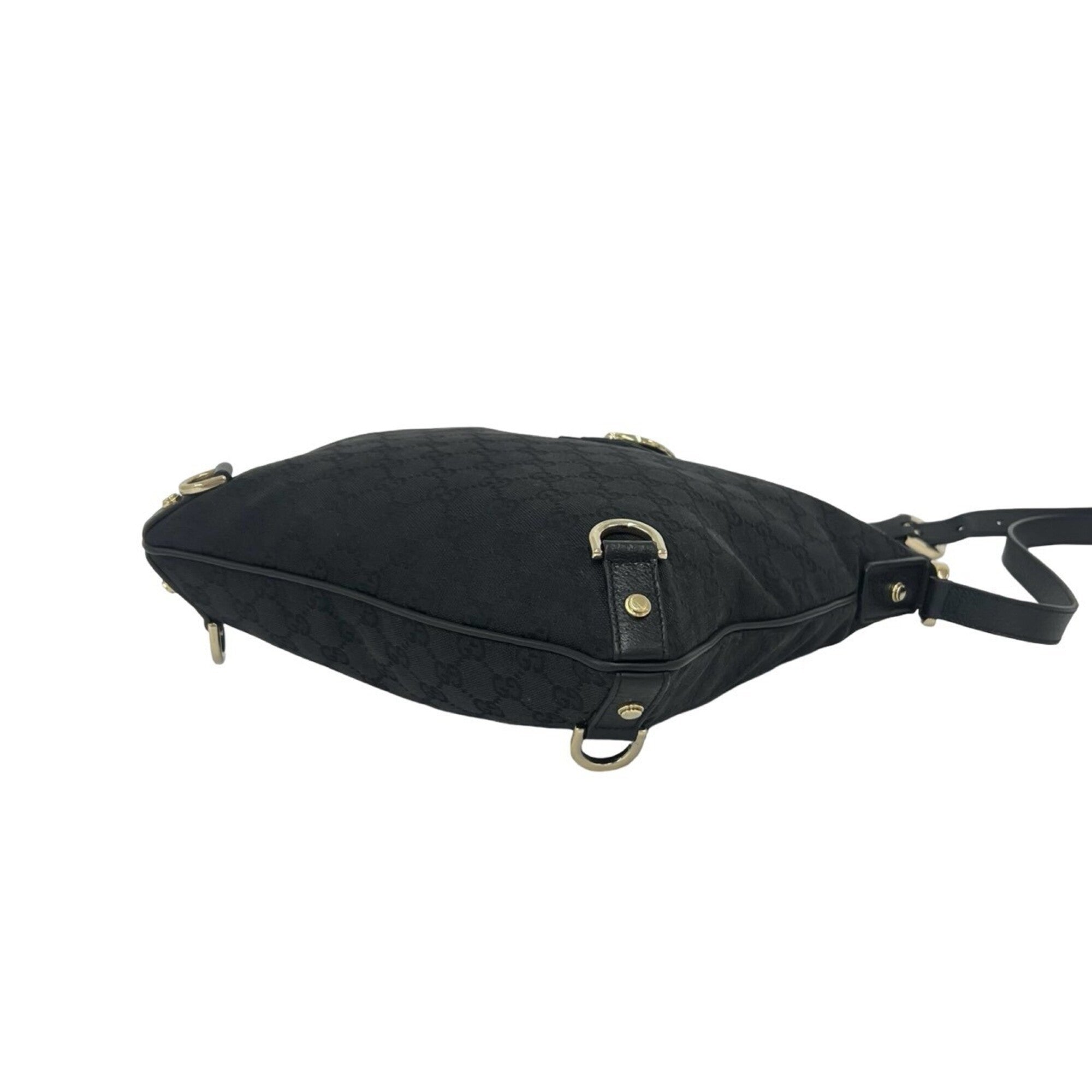 Gucci Black Canvas Shoulder Bag (Pre-Owned)
