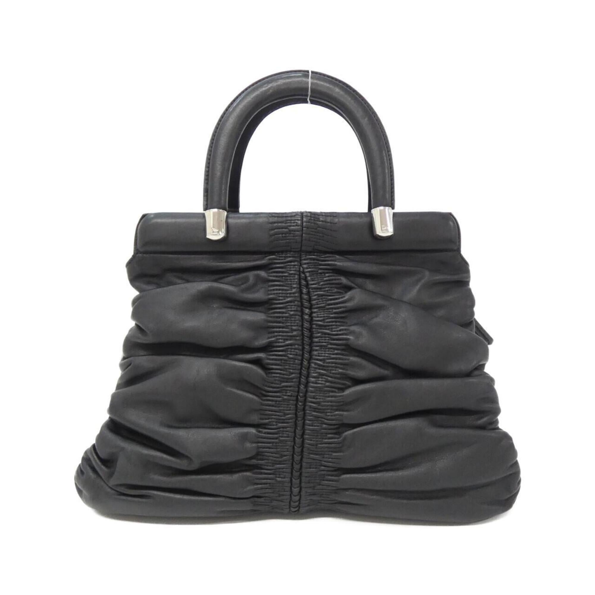 Christian Dior Black Leather Handbag (Pre-Owned)