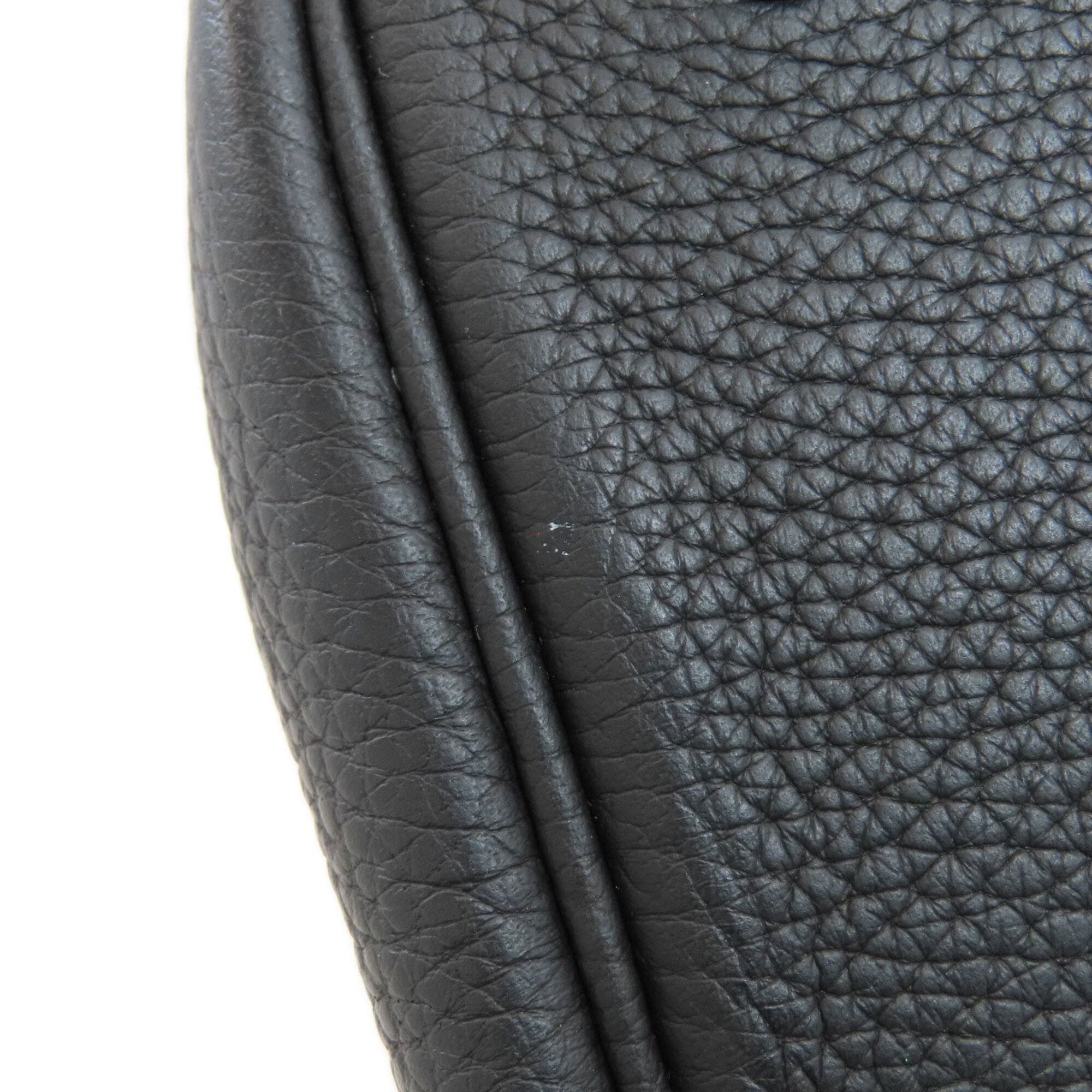 Hermes Black Taurillon Clemence Leather Handbag (Pre-Owned)