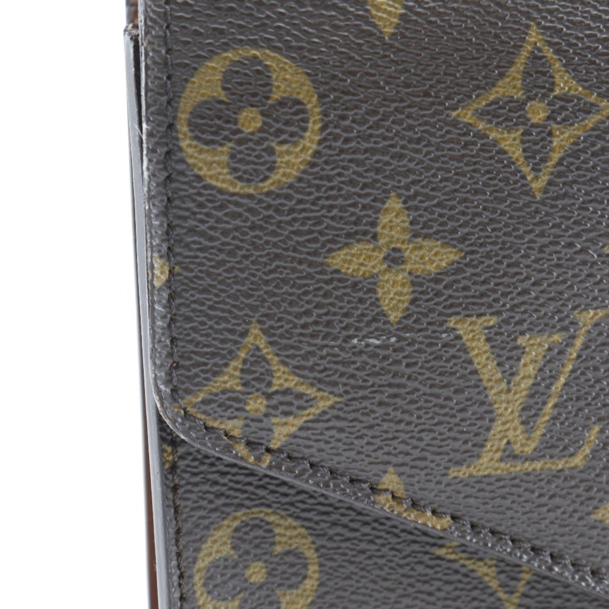 Louis Vuitton Brown Monogram Canvas Handbag (Pre-Owned)