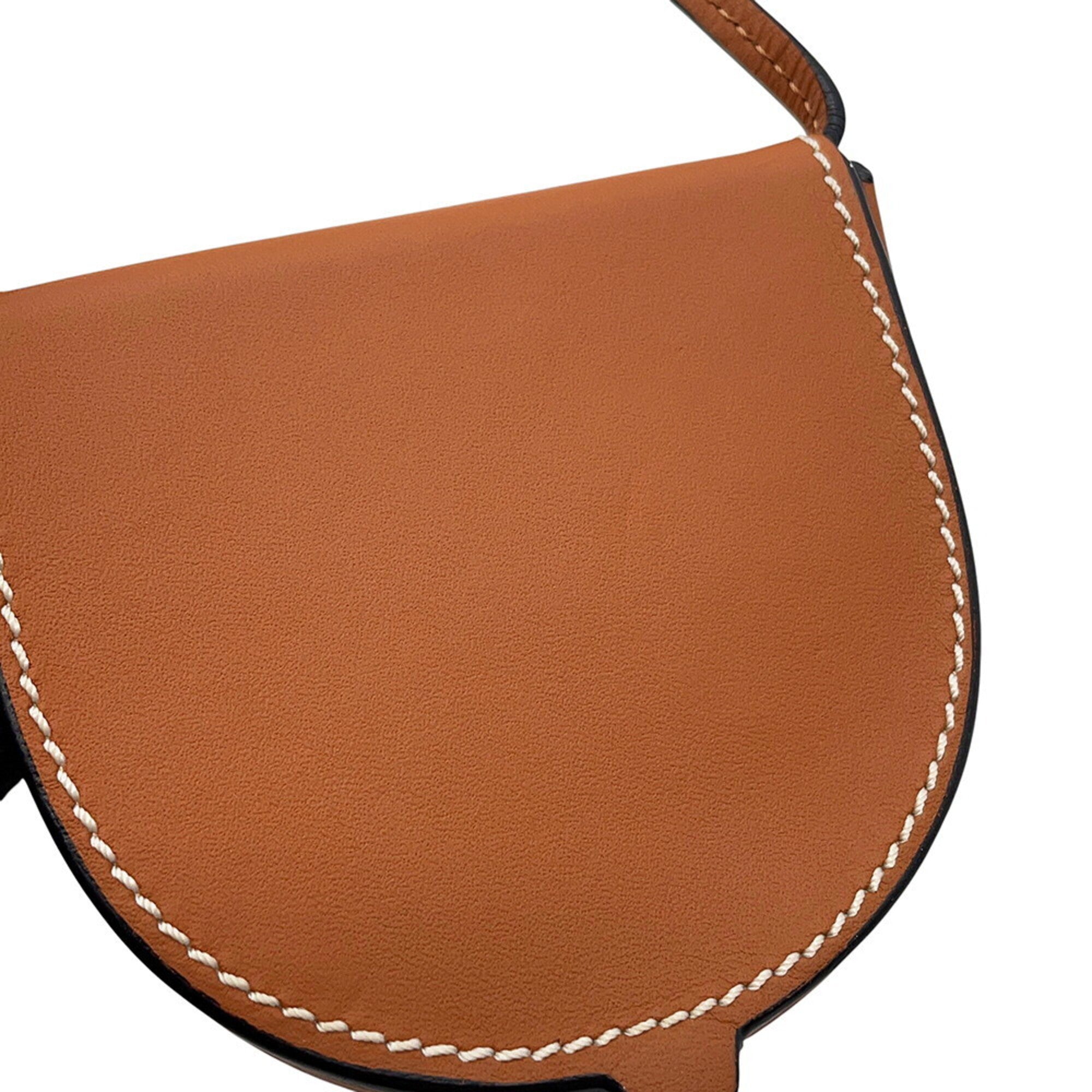Loewe Brown Leather Handbag Pouch Shoulder Bag (Pre-Owned)