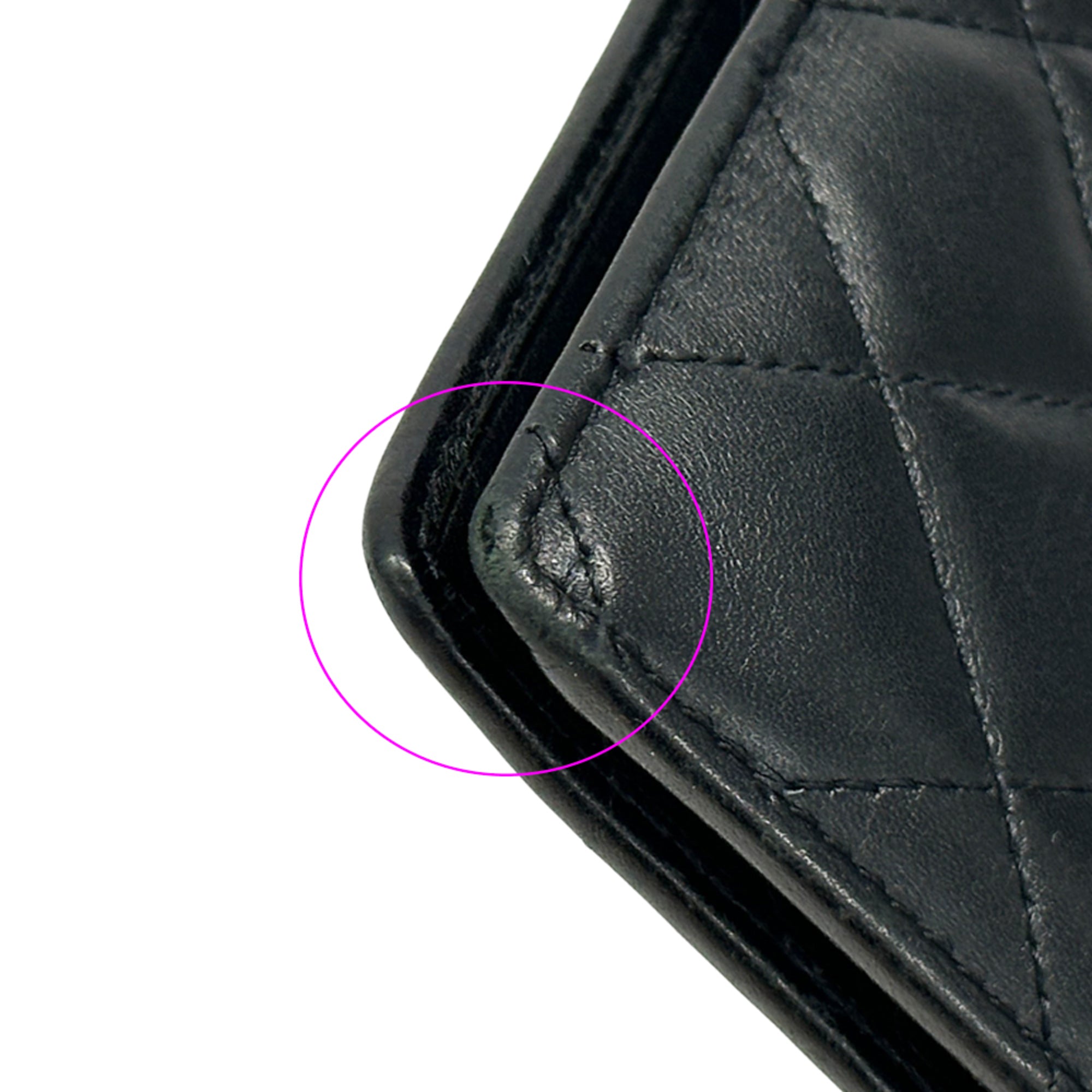 Chanel Black Long Wallet (Bi-Fold) (Pre-Owned)