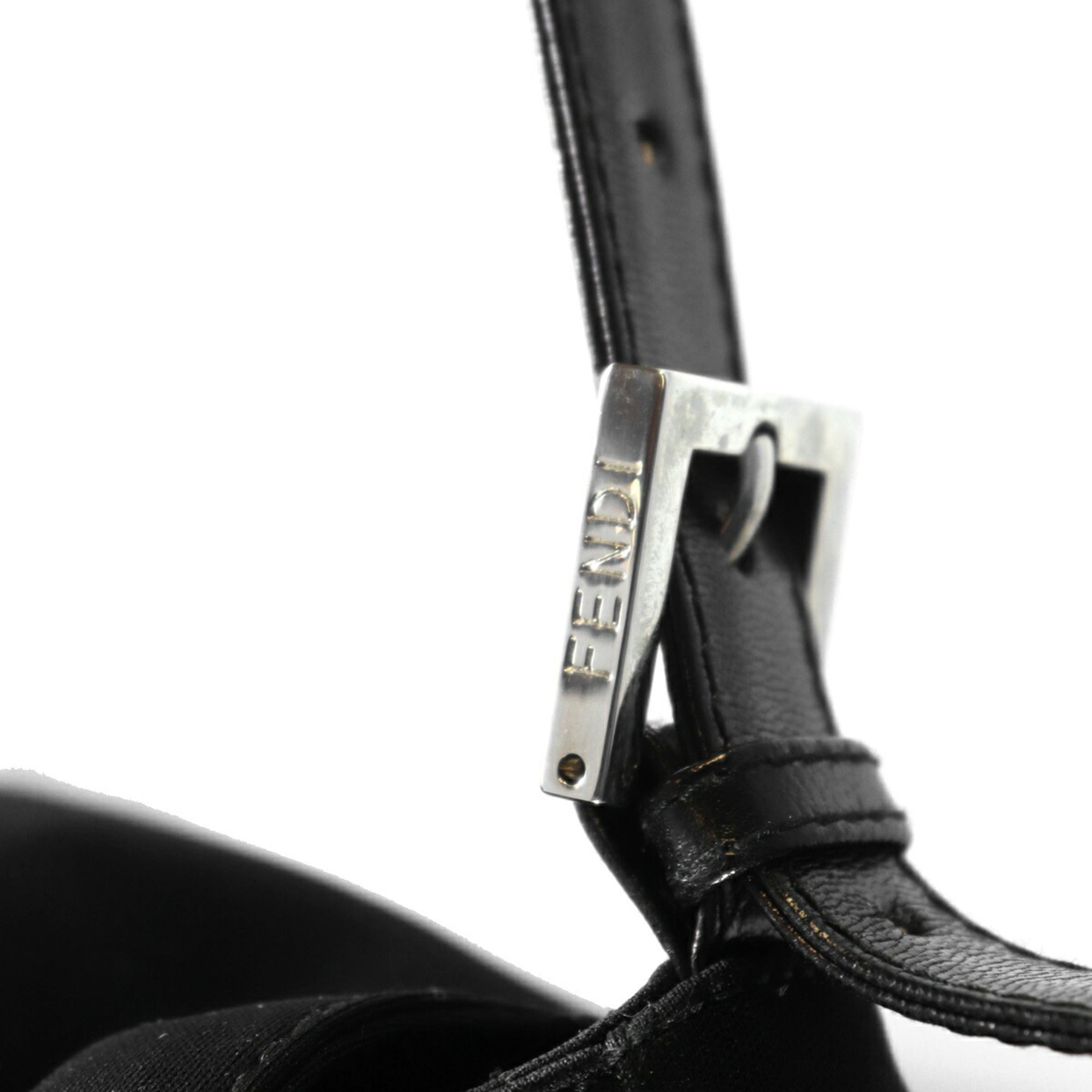 Fendi Black Cotton Jersey Shoulder Bag (Pre-Owned)