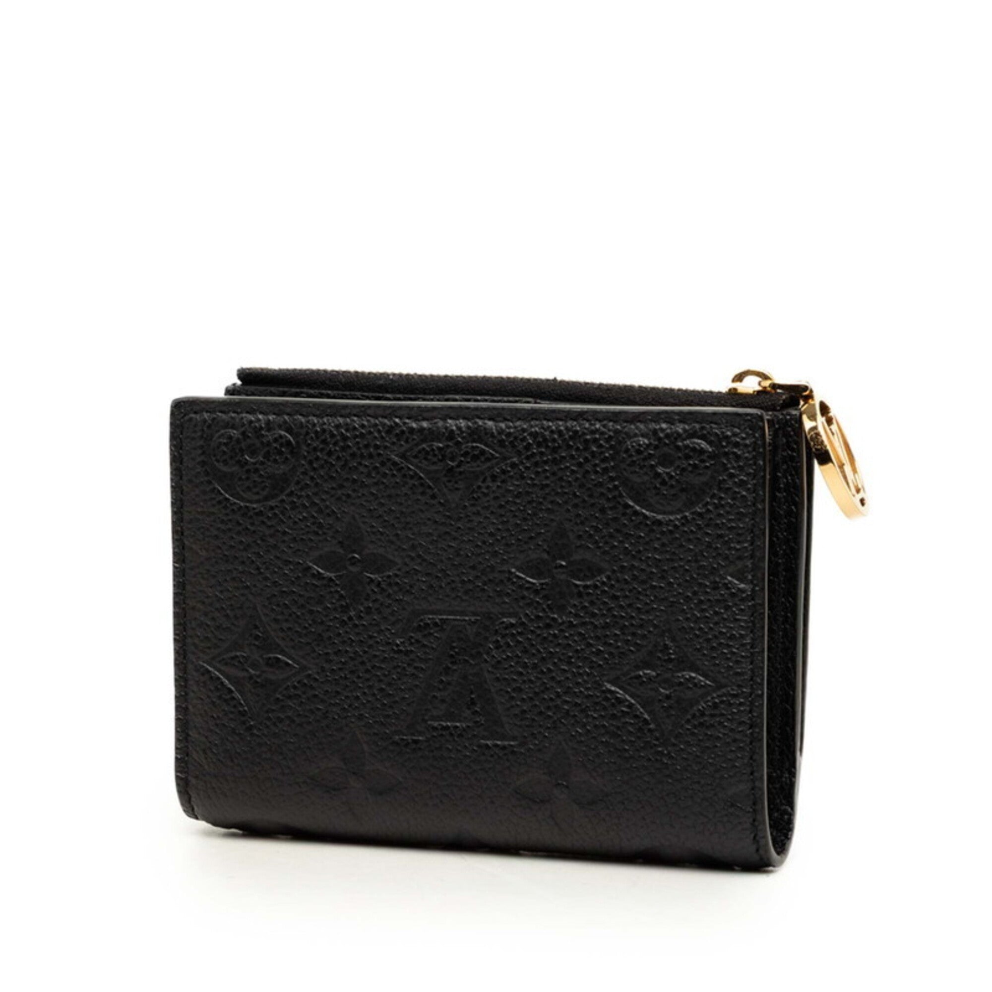 Louis Vuitton Black Noir Leather Wallet (Bi-Fold) (Pre-Owned)