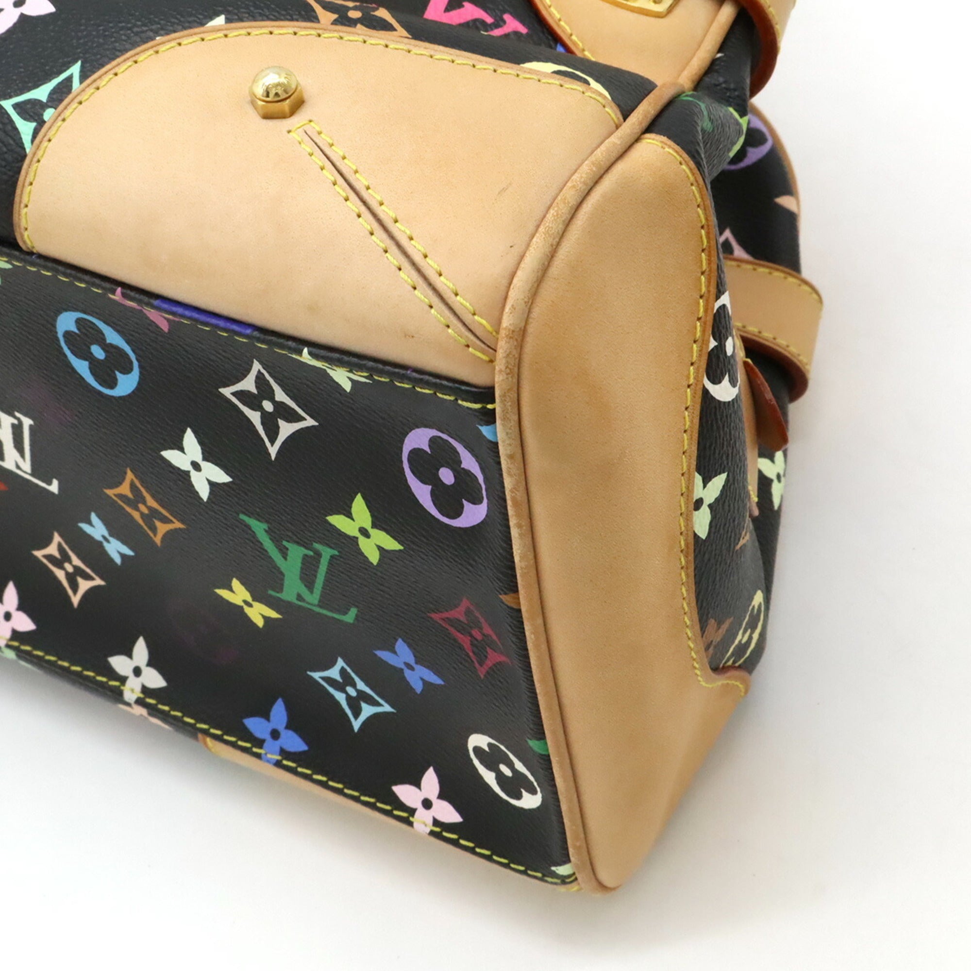 Louis Vuitton Black Multi-Color Noir Pvc Handbag Shoulder Bag (Pre-Owned)