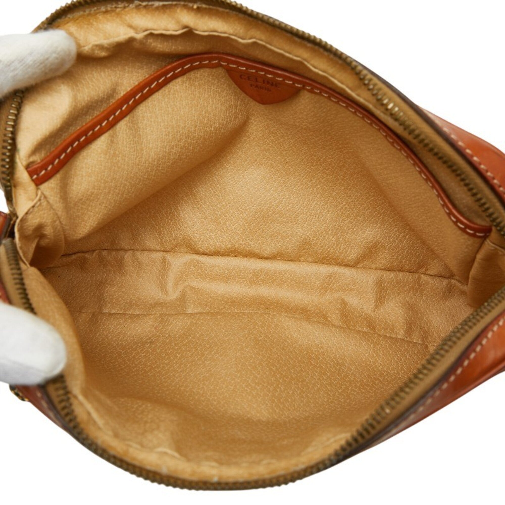 Celine Brown Pvc Clutch Bag (Pre-Owned)