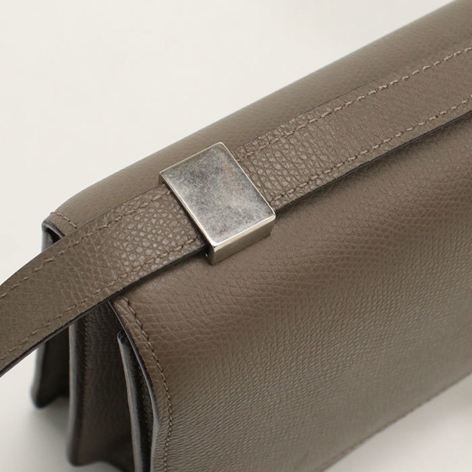 Celine Gray Leather Shoulder Bag (Pre-Owned)