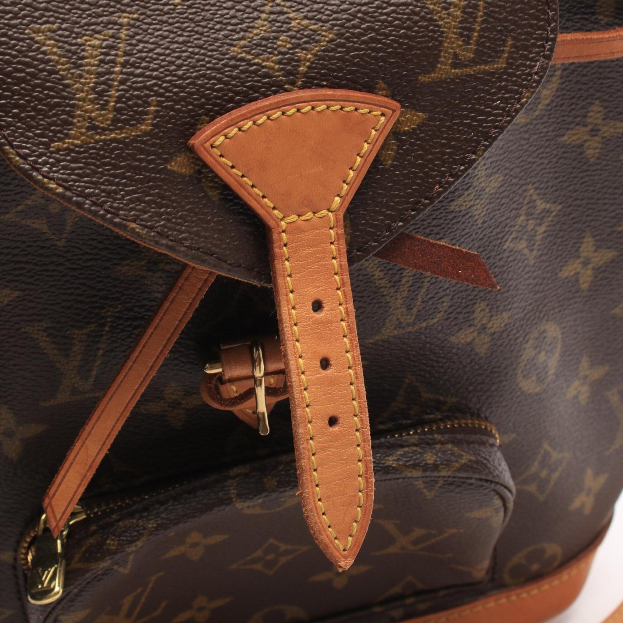 Louis Vuitton Brown Monogram Monogram Leather Backpack (Pre-Owned)