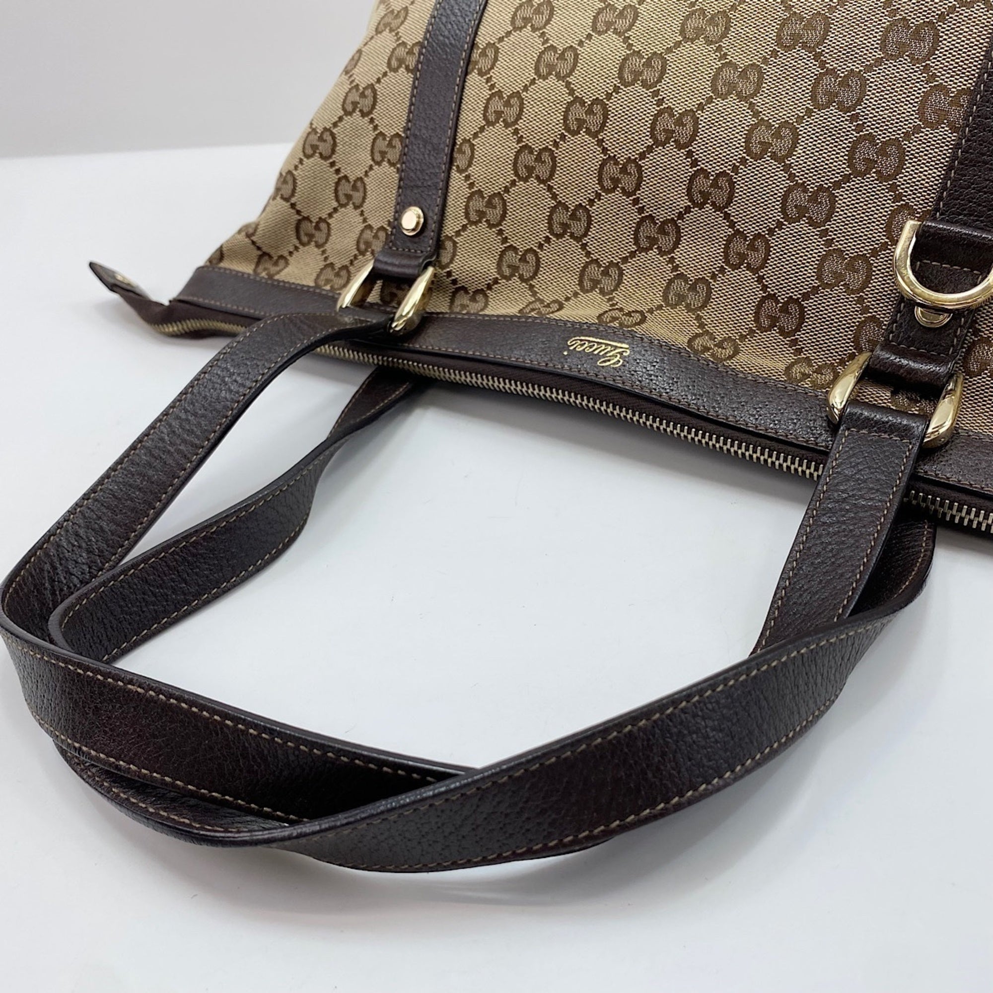 Gucci Abbey Beige Handbag (Pre-Owned)