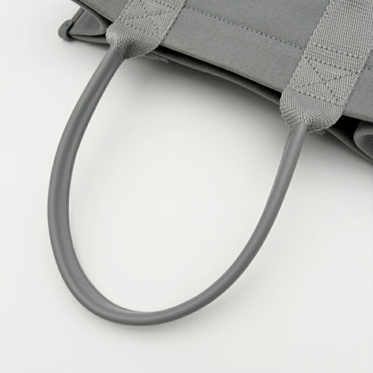 Balenciaga Gray Canvas Leather Tote Bag (Pre-Owned)