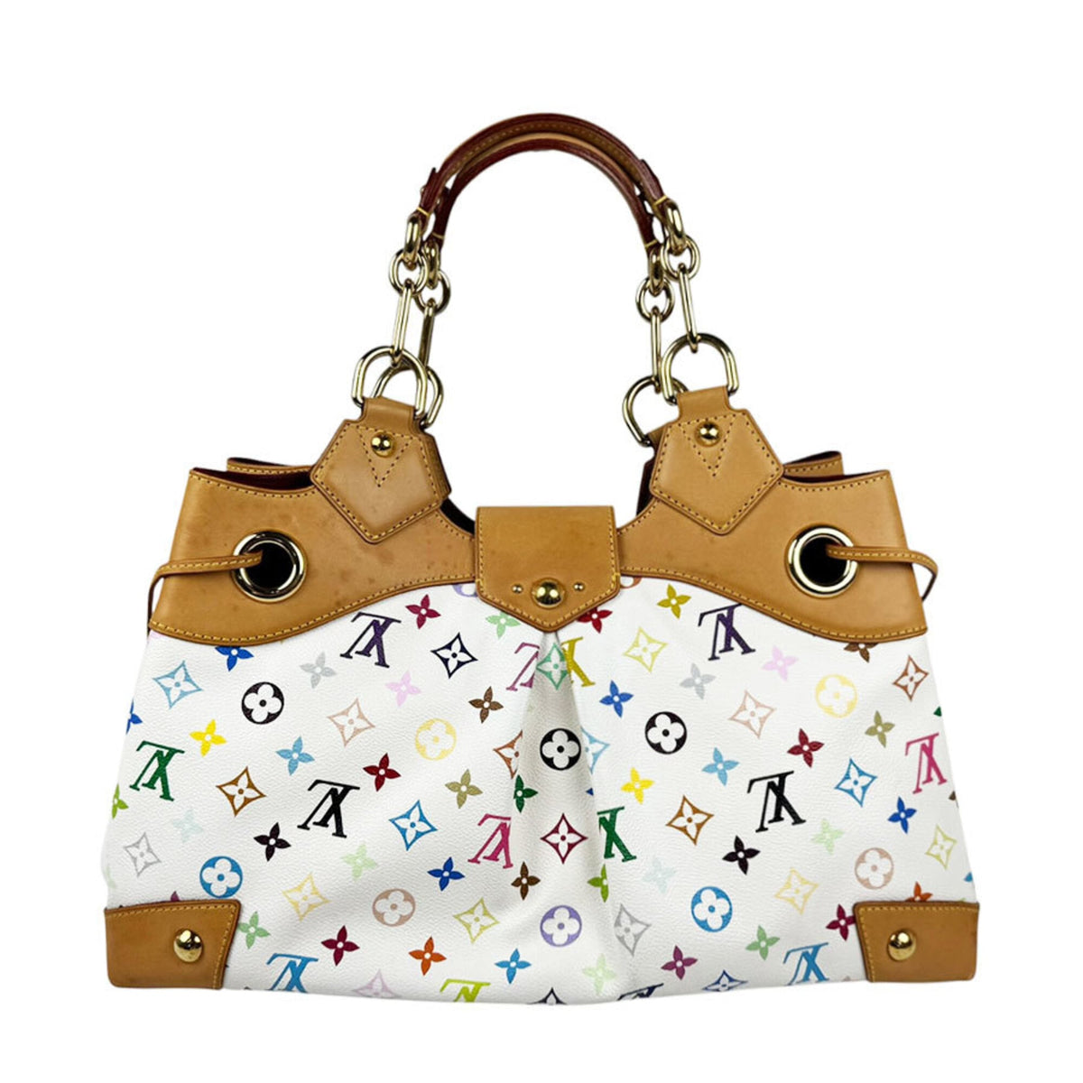 Louis Vuitton Blanc Multi-Color Monogram Multicolore Handbag (Pre-Owned)