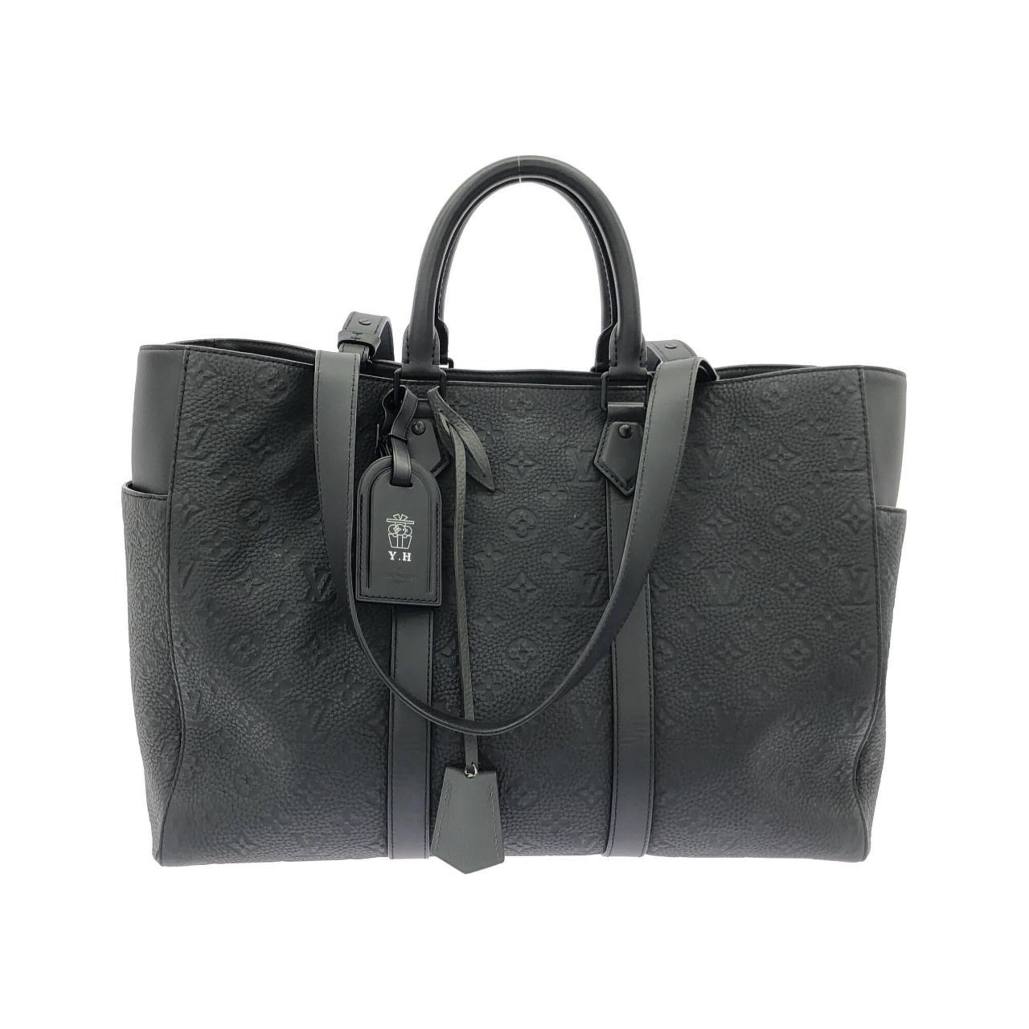 Louis Vuitton Black Leather Handbag (Pre-Owned)