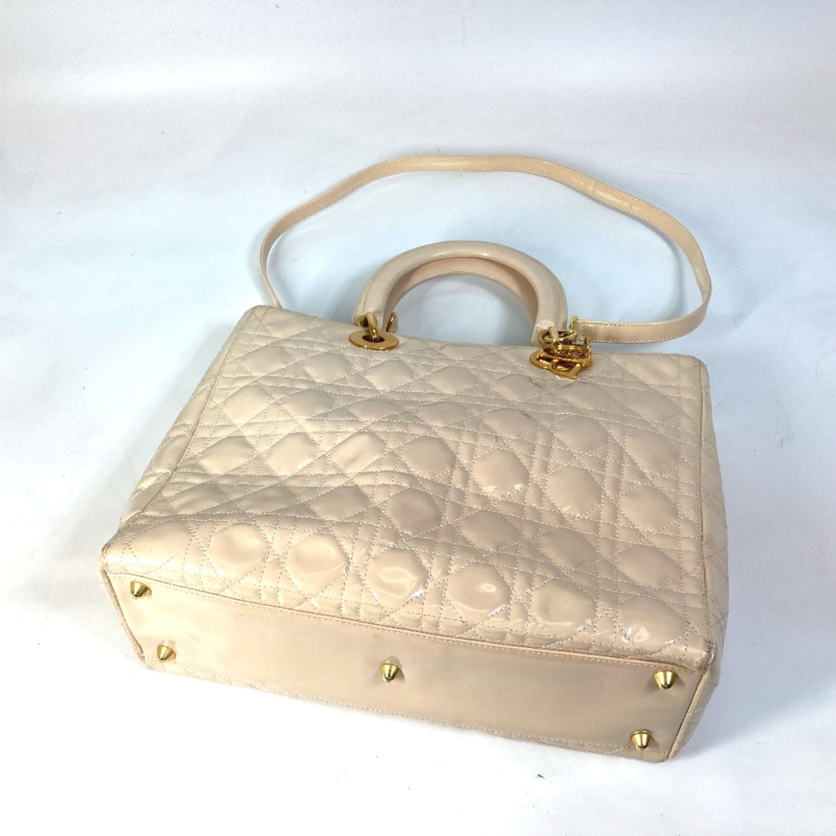 Christian Dior Beige Leather Handbag (Pre-Owned)