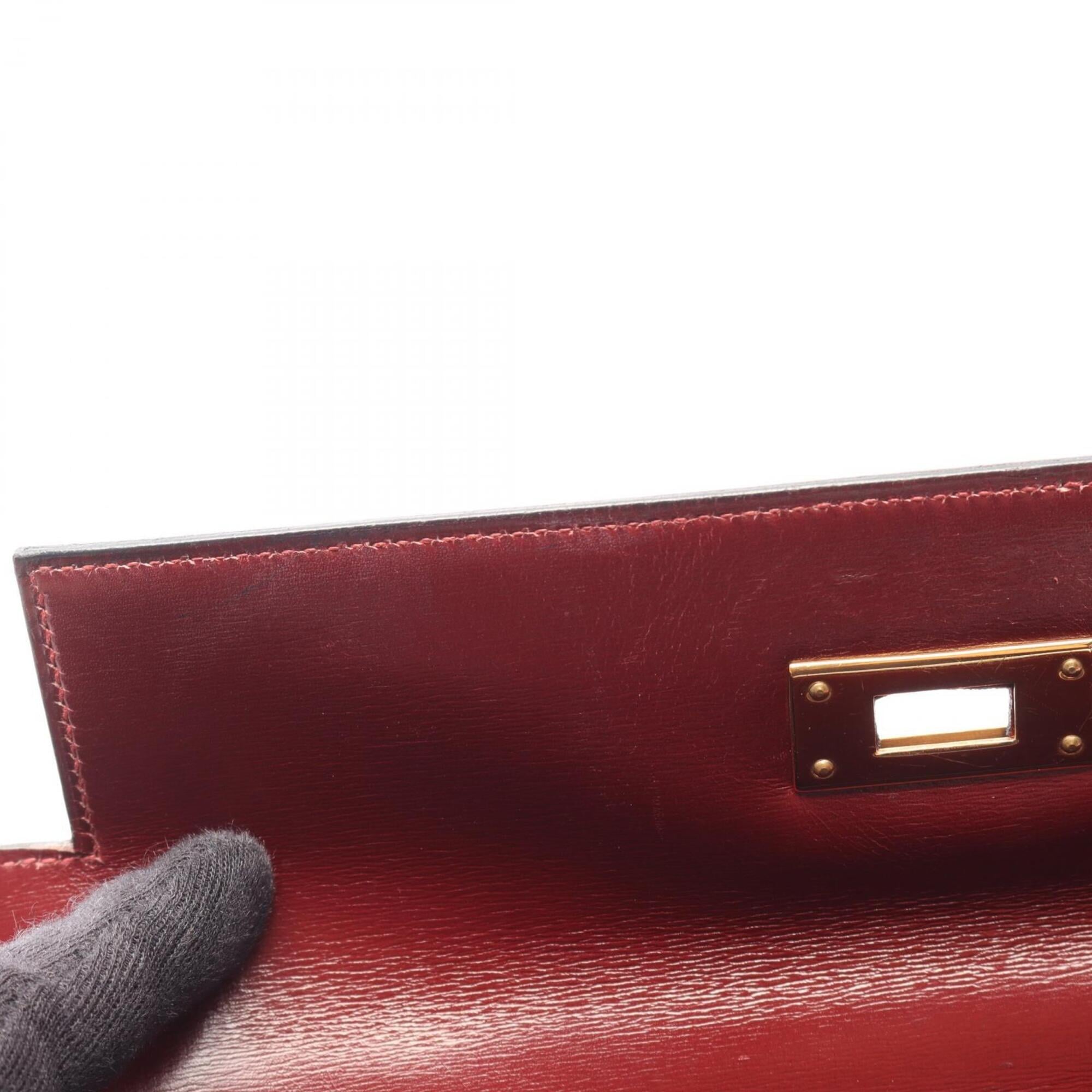 Hermes Beige Bordeaux Toile H Handbag (Pre-Owned)