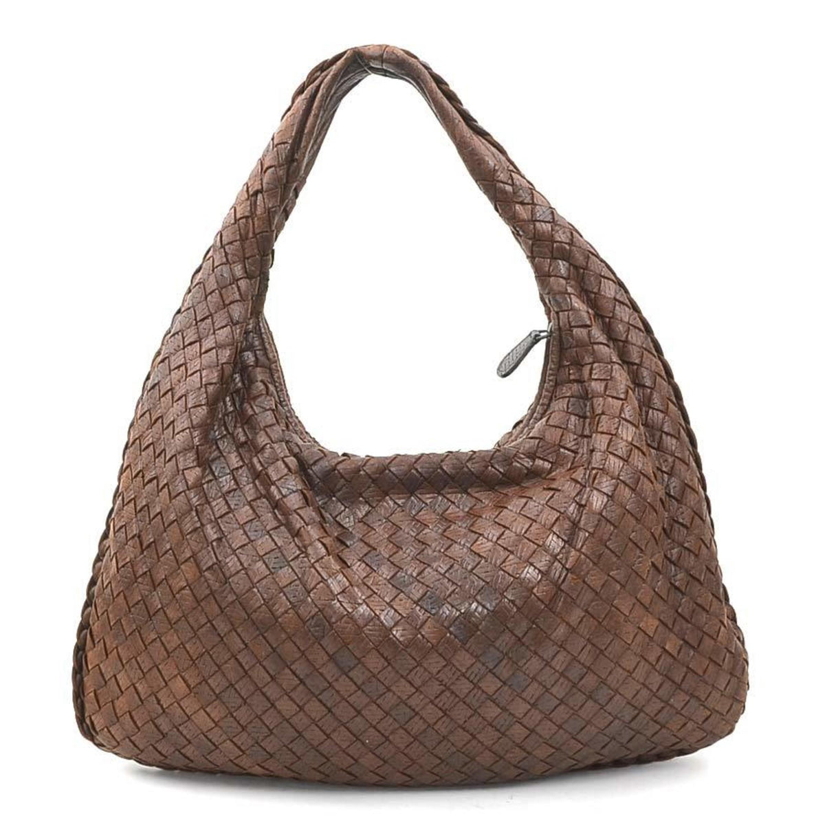 Bottega Veneta Brown Intrecciato Shoulder Bag (Pre-Owned)