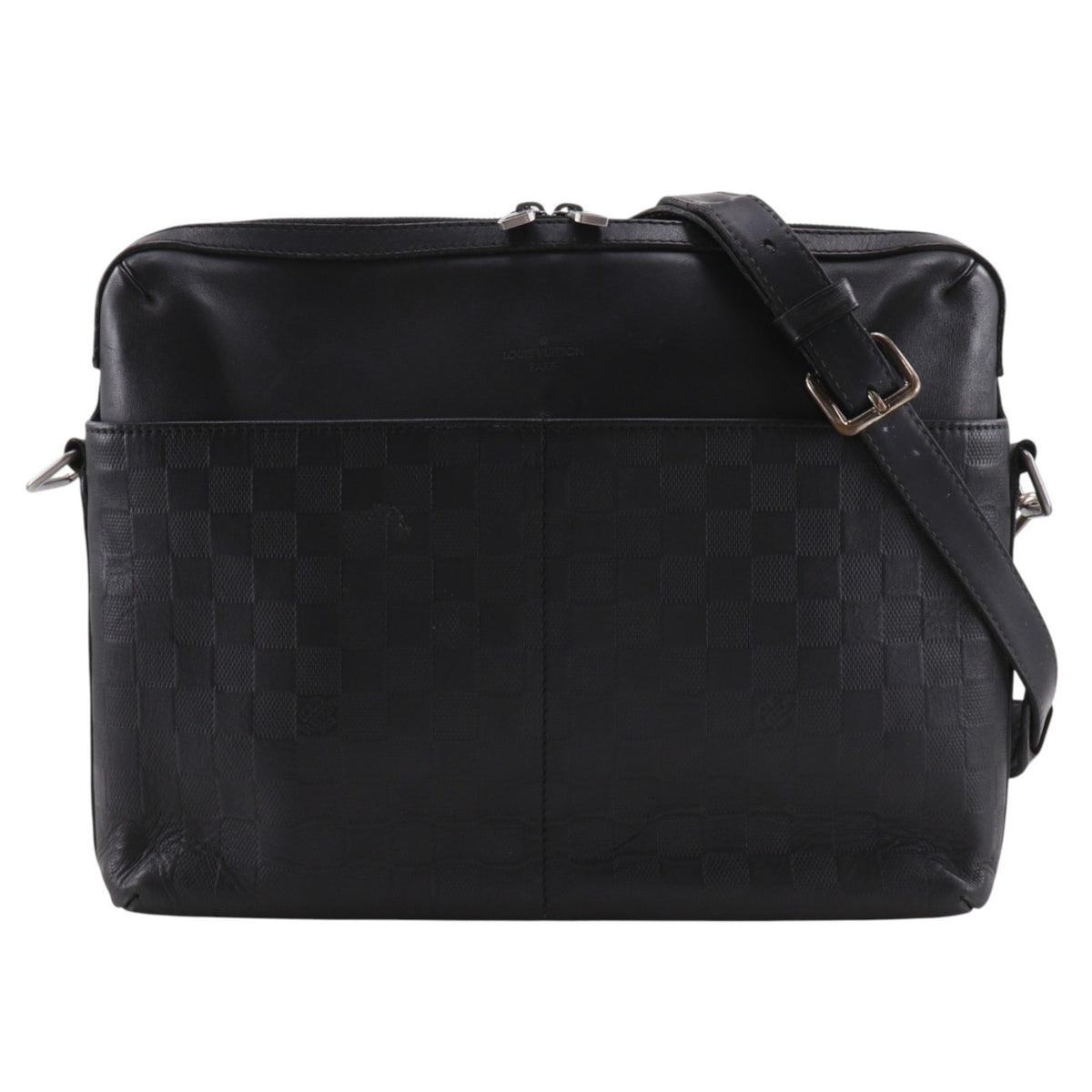 Louis Vuitton Black Galle Onyx Damier Infini Shoulder Bag (Pre-Owned)