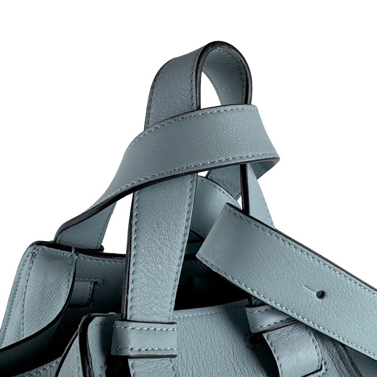 Loewe Light Blue Leather Handbag Shoulder Bag (Pre-Owned)