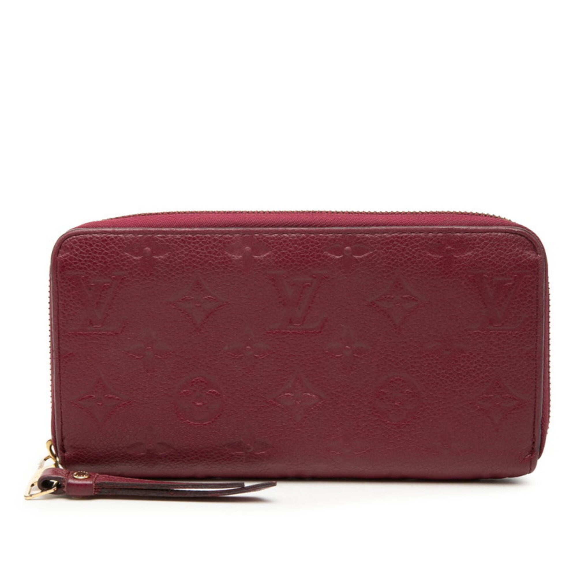 Louis Vuitton Monogram Empreinte Purple Raisin Leather Long Wallet (Bi-Fold) (Pre-Owned)
