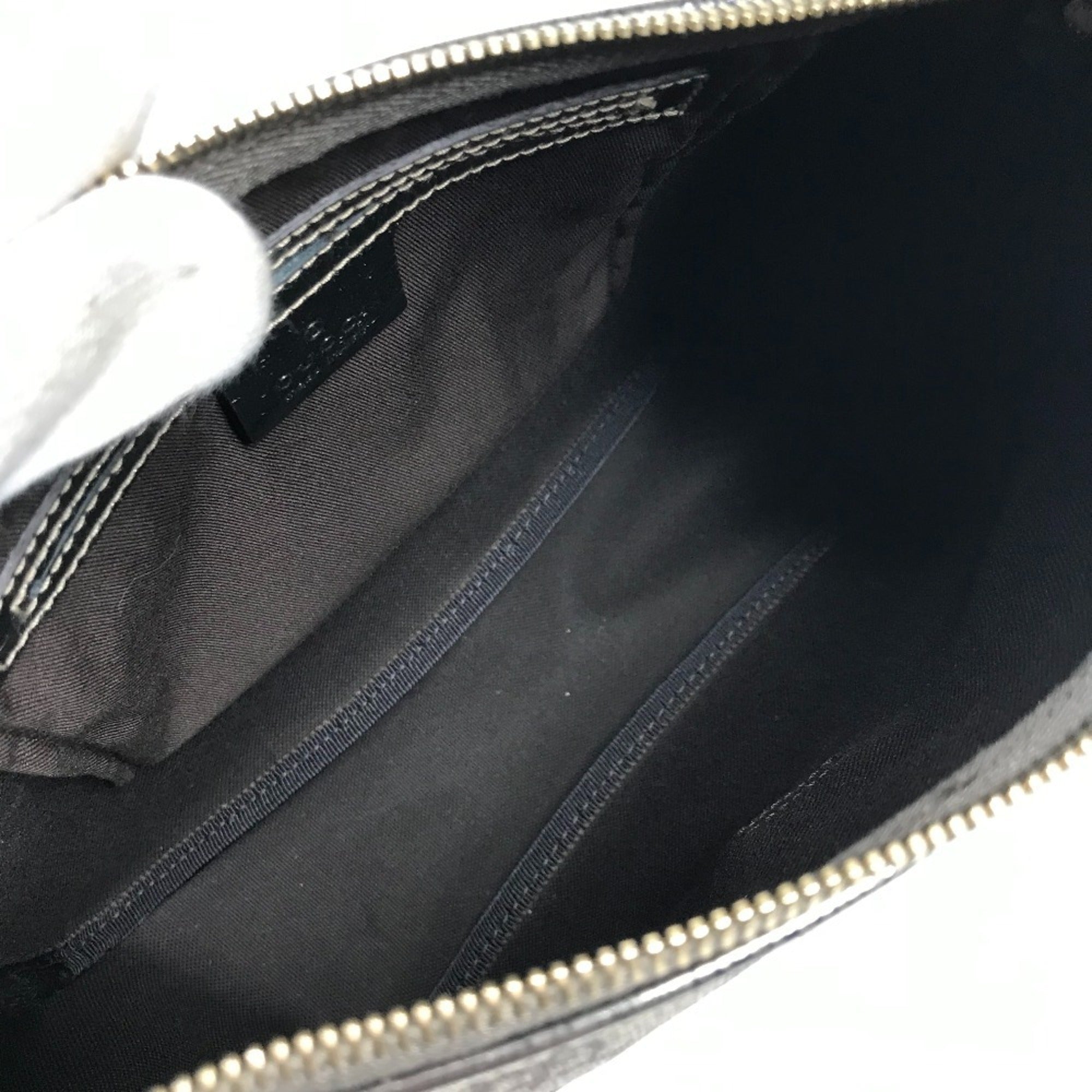 Gucci Beige Metallic Gg Supreme Leather Handbag Shoulder Bag (Pre-Owned)