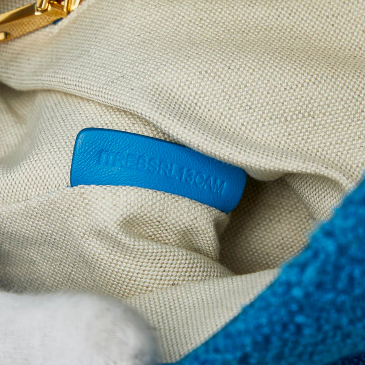 Burberry Blue Pile Fabric Shoulder Bag (Pre-Owned)