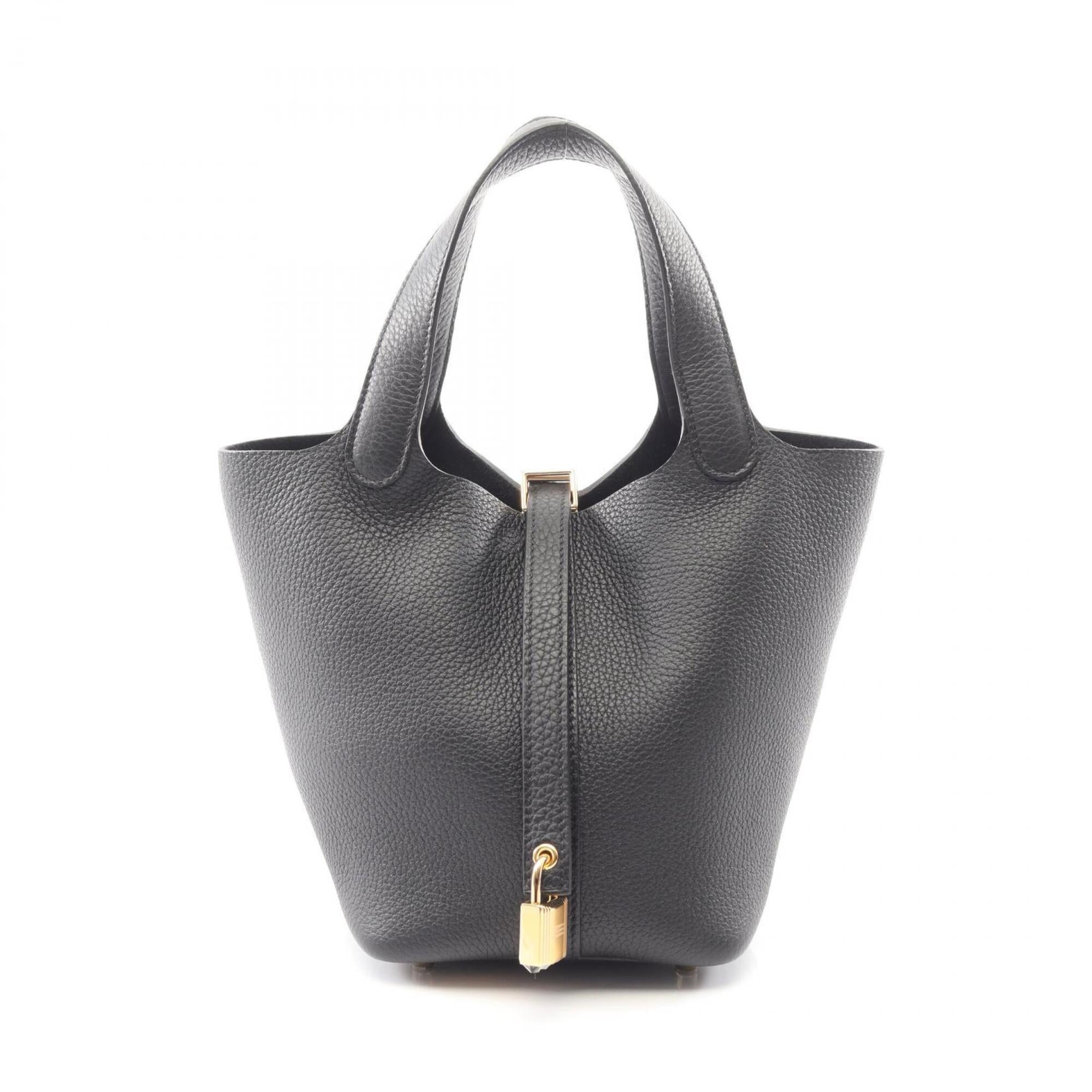 Hermes Black Taurillon Clemence Leather Leather Handbag (Pre-Owned)