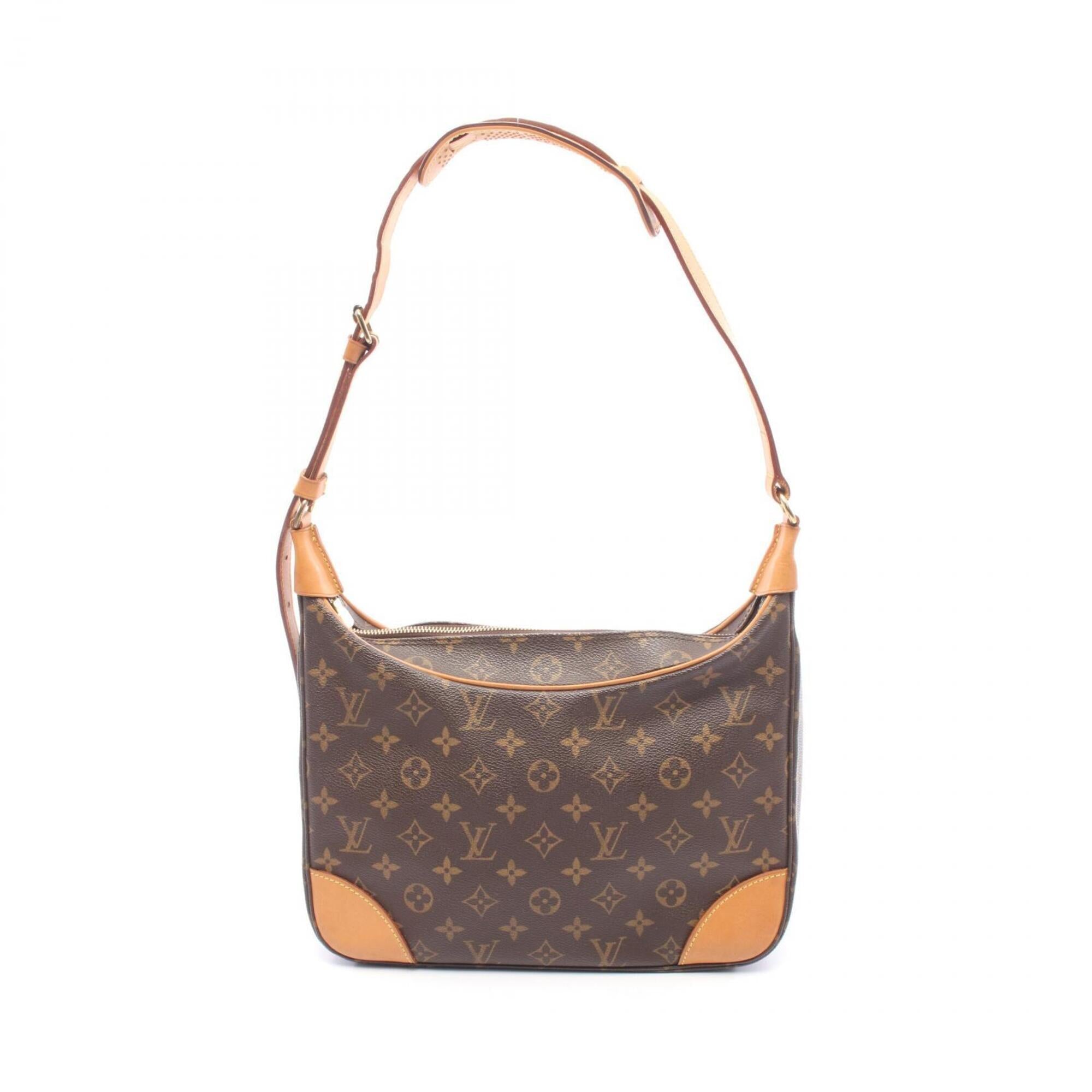 Louis Vuitton Brown Coated Canvas Pvc Monogram Leather Handbag Shoulder Bag (Pre-Owned)