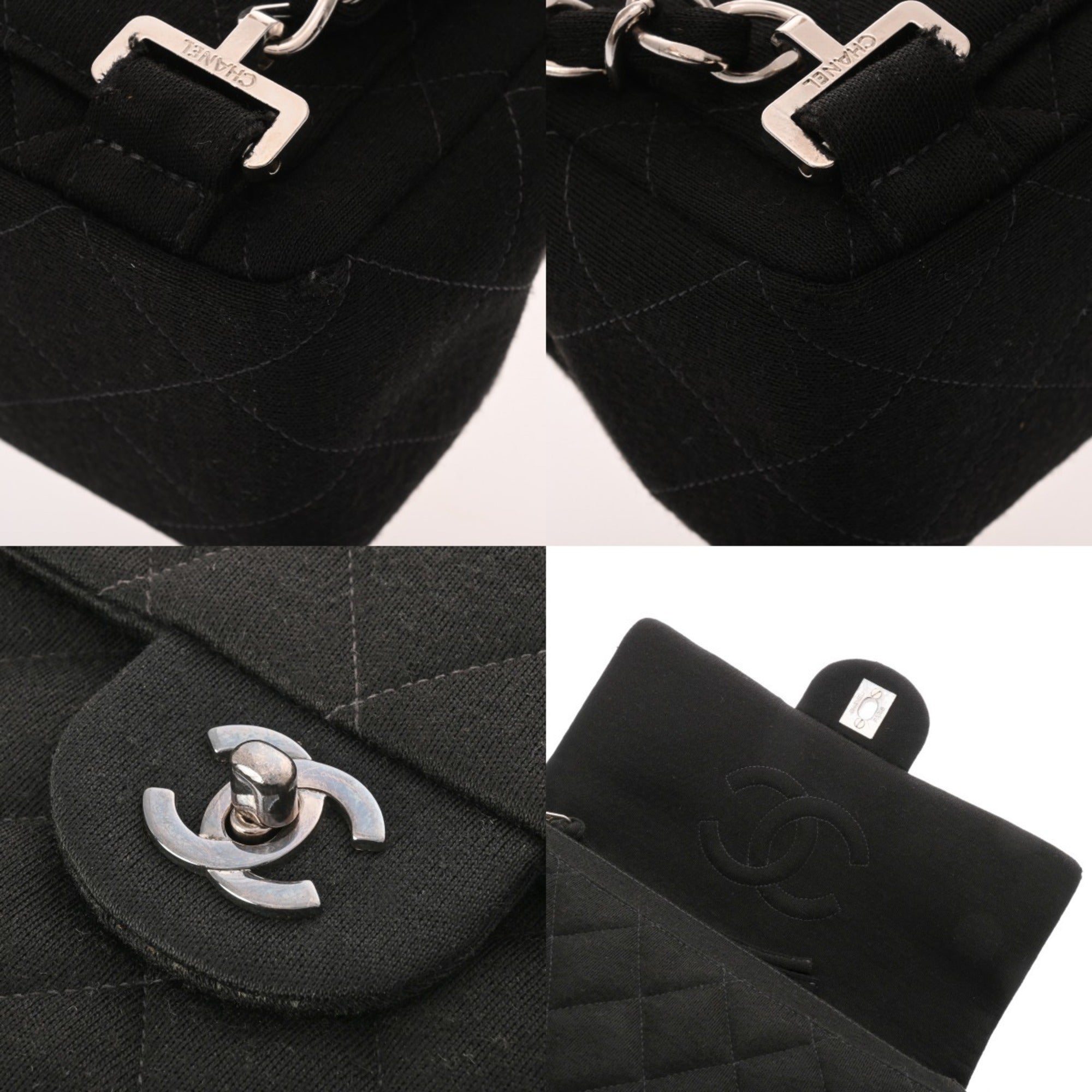 Chanel Black Jersey Backpack (Pre-Owned)