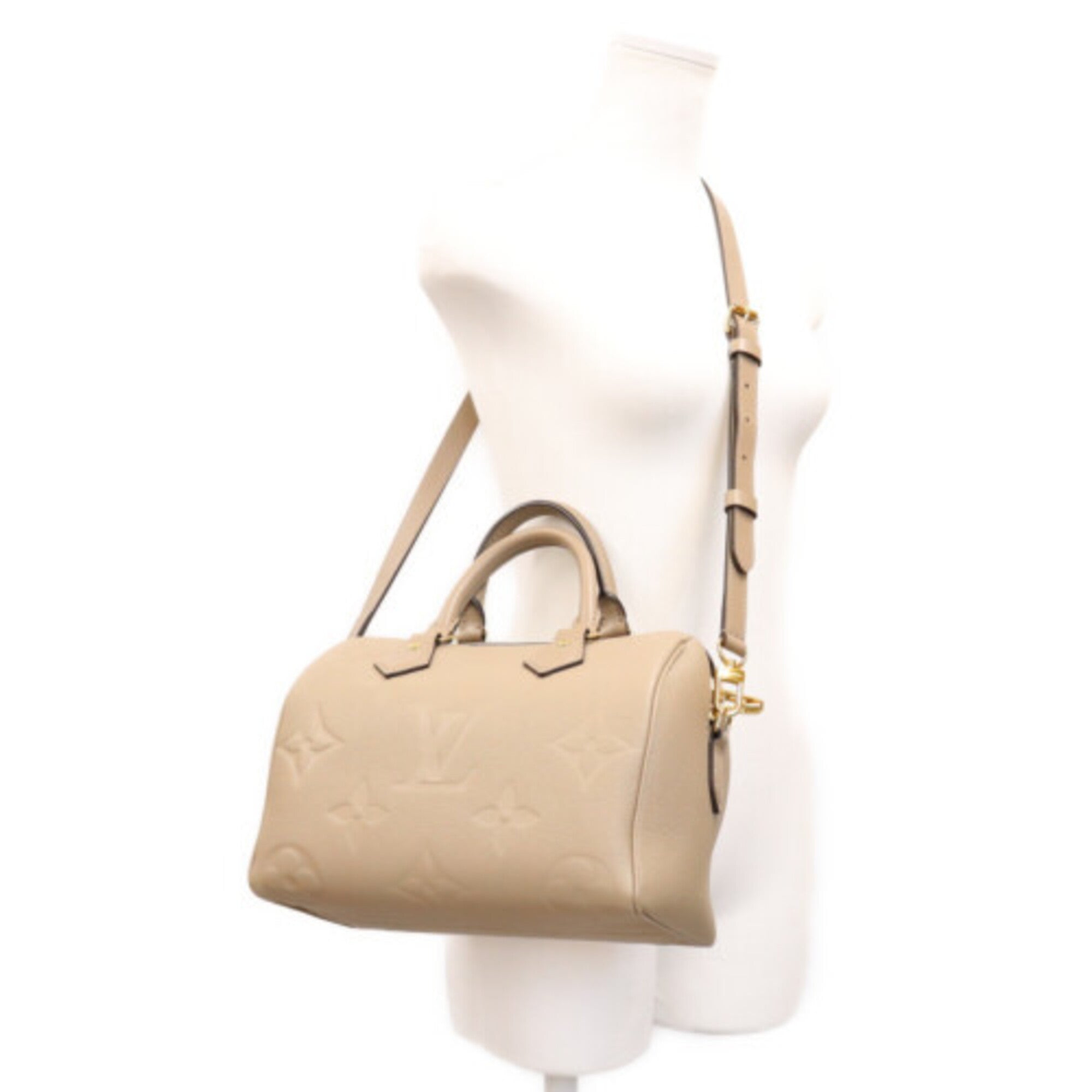 Louis Vuitton Beige Monogram Empreinte Shoulder Bag (Pre-Owned)