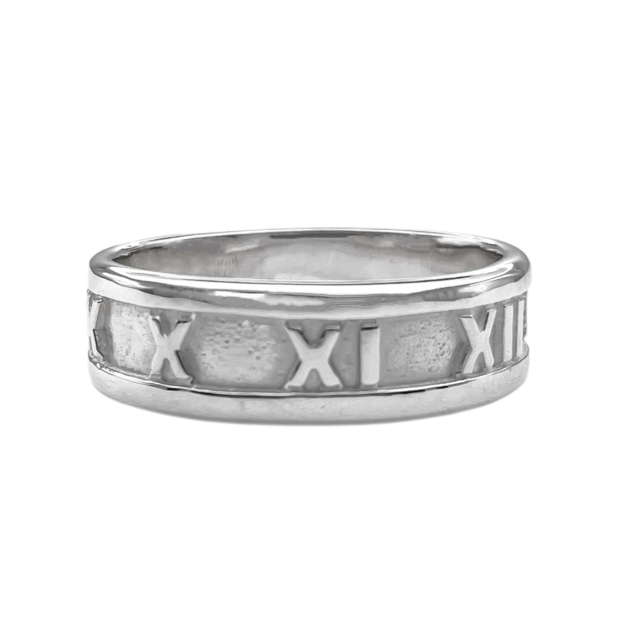 Tiffany Silver Silver 925 Band Ring (Pre-Owned)
